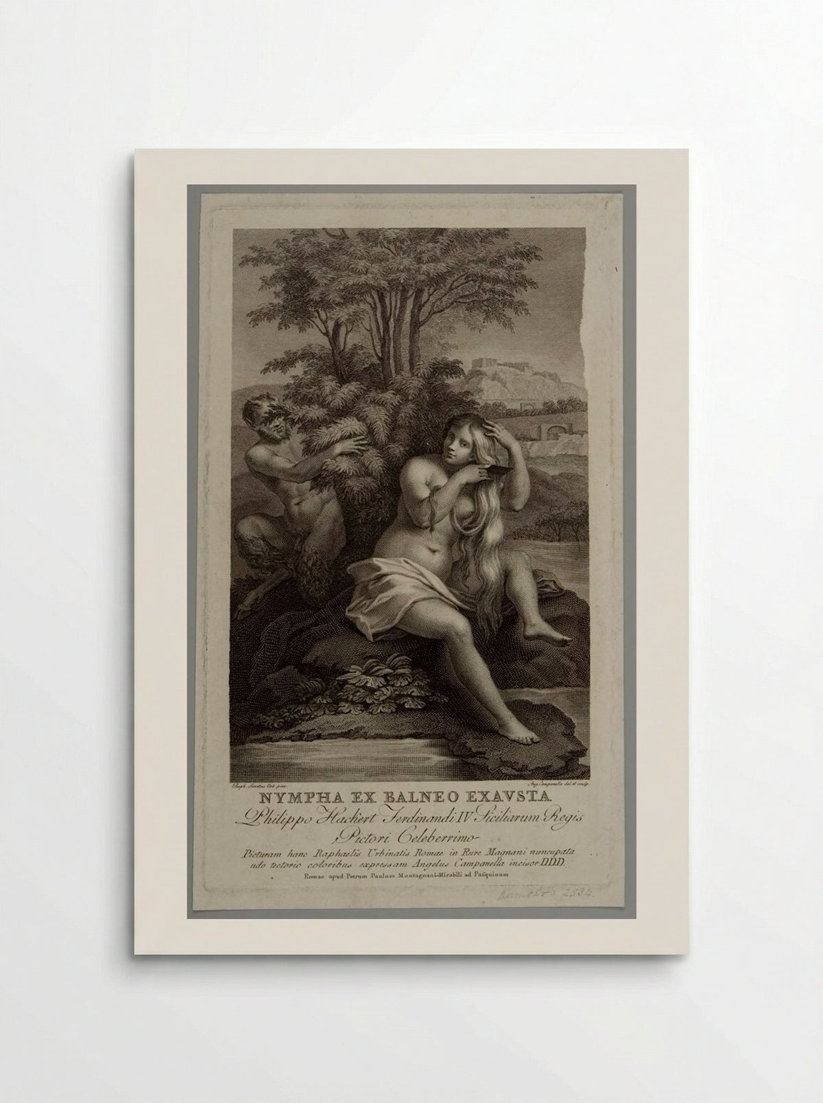 Nympha ex balneo exausta - Angelo Campanella - Poster