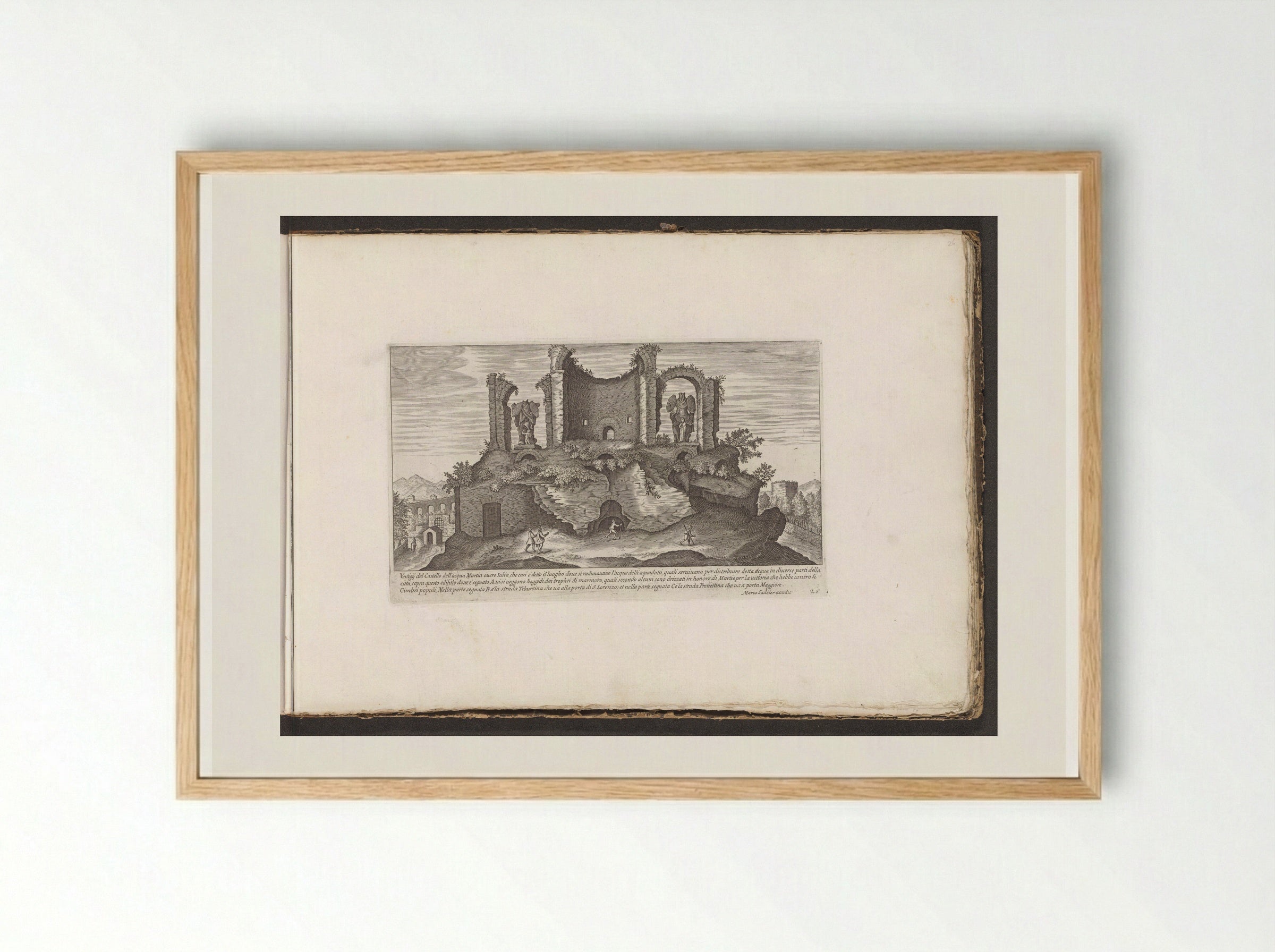 Nymphaeum of Alexander Severus - Giovanni Giacomo de' Rossi - Framed Print Wood