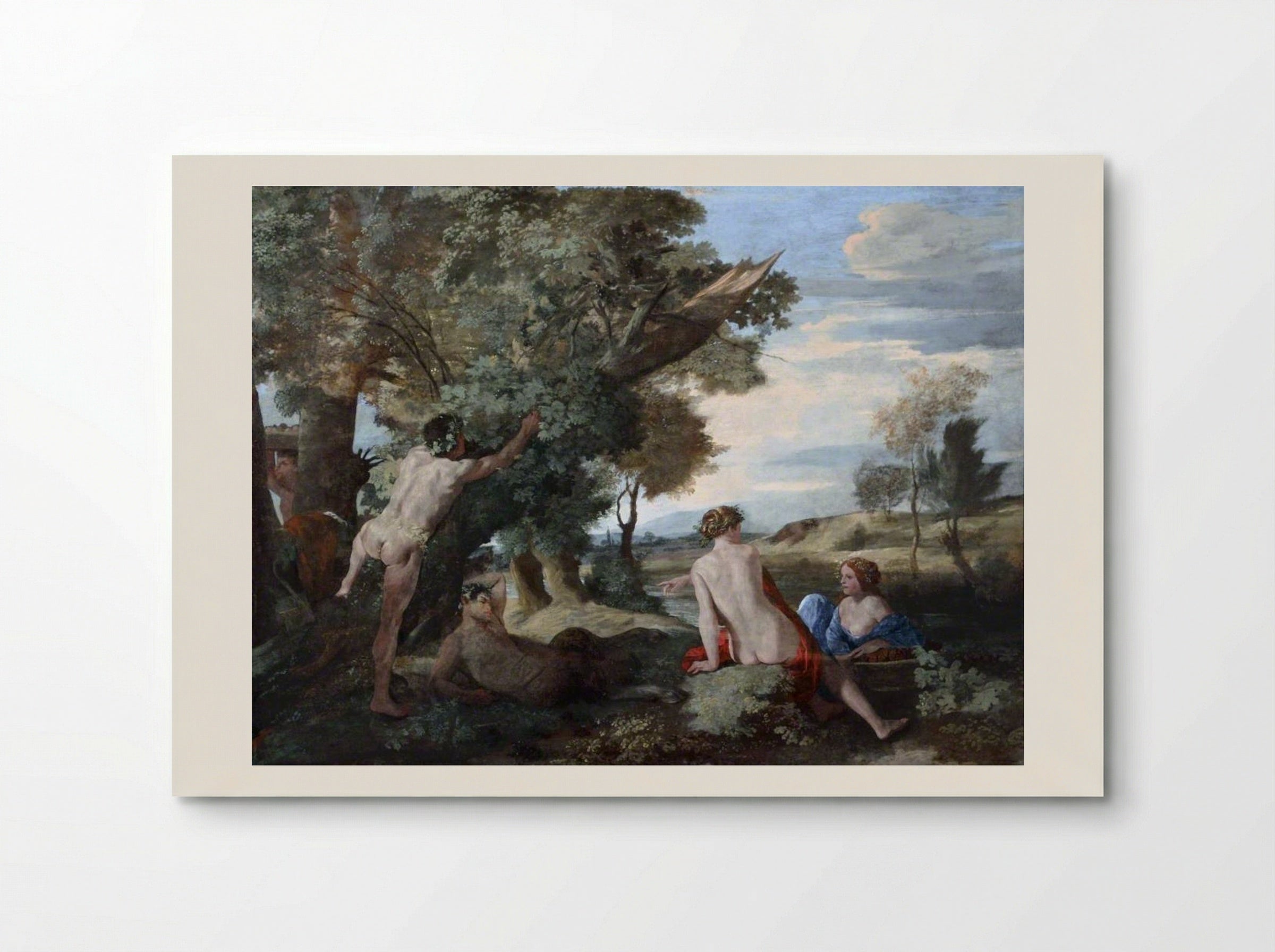 Nymphs and a Satyr (Amor Vincit Omnia) - Nicolas Poussin - Poster