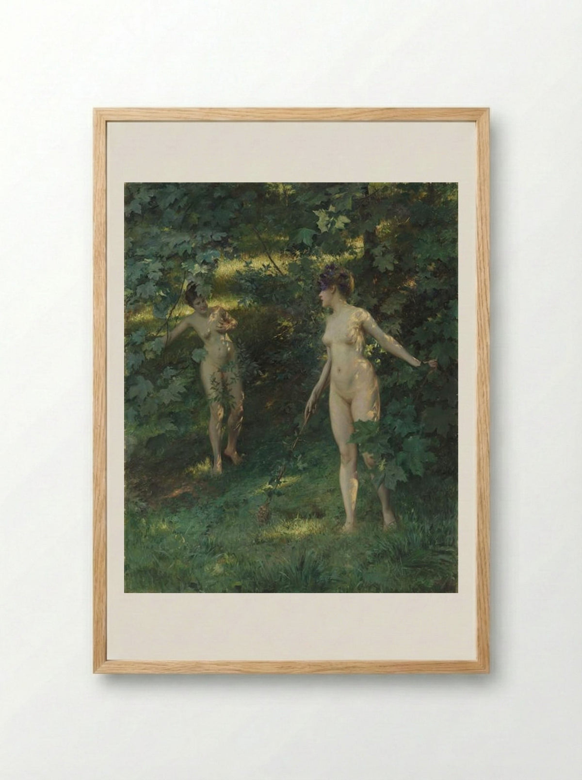 Nymphs of Nysa - Julius LeBlanc Stewart - Framed Print Wood