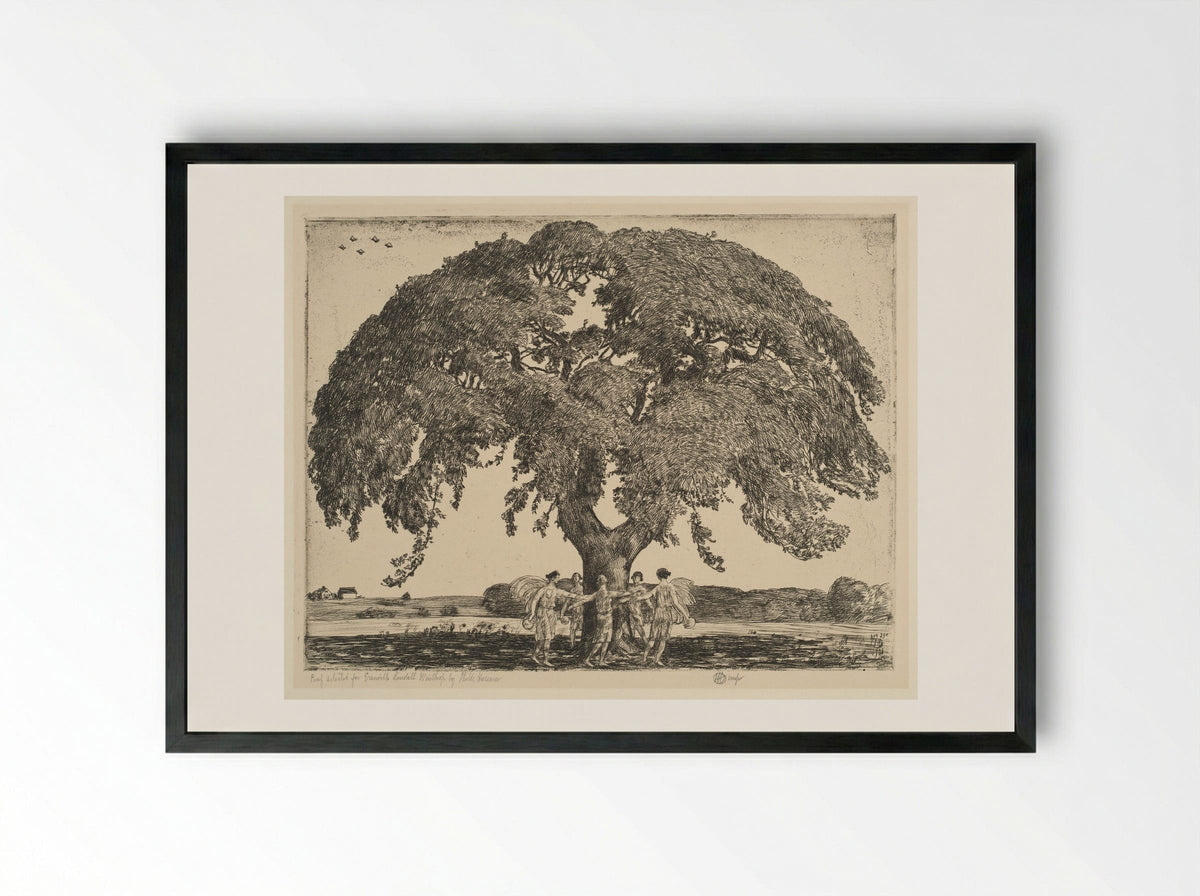 Nyssa Sylvatica - Childe Hassam - Framed Print Black