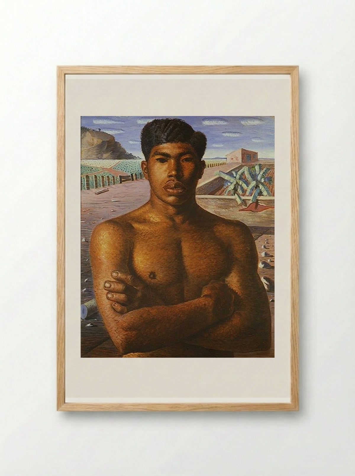 O Mestiço - Candido Portinari - Framed Print Wood