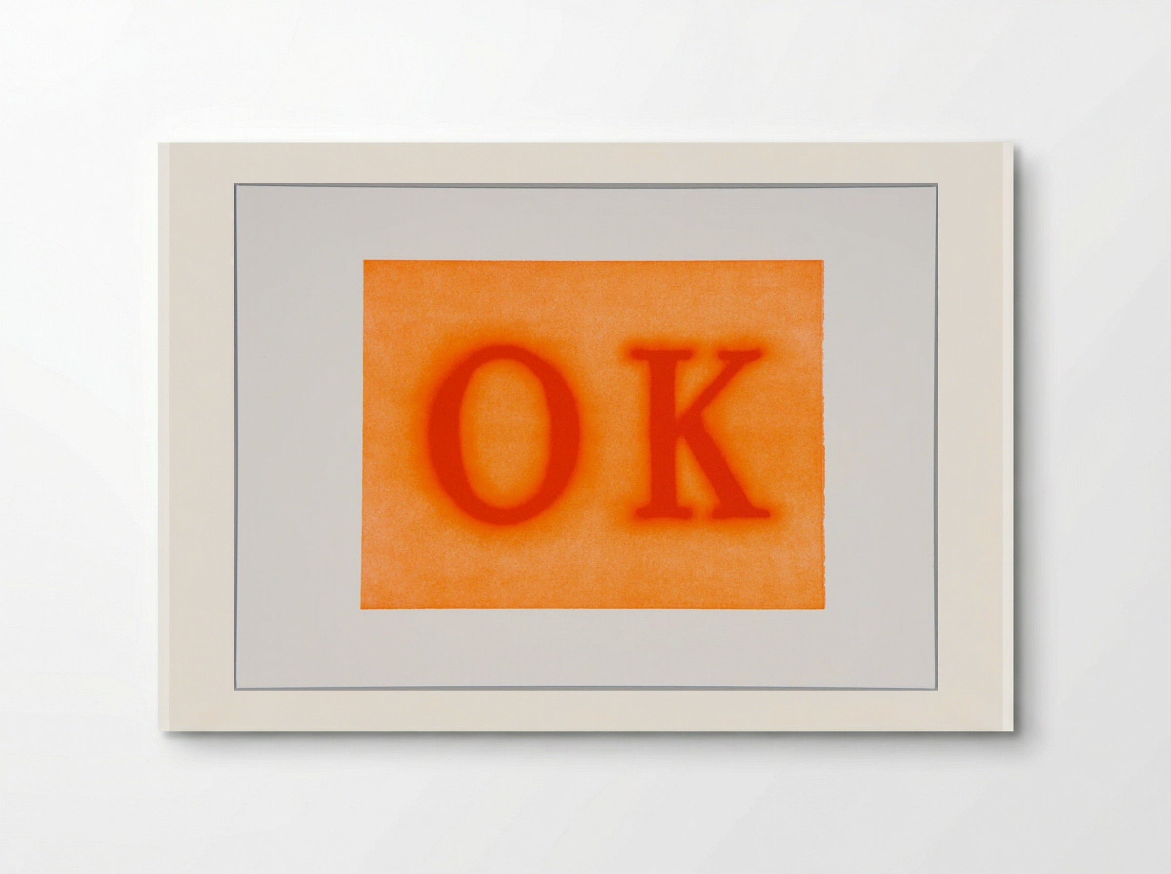 OK (State II) - Edward Ruscha - Poster