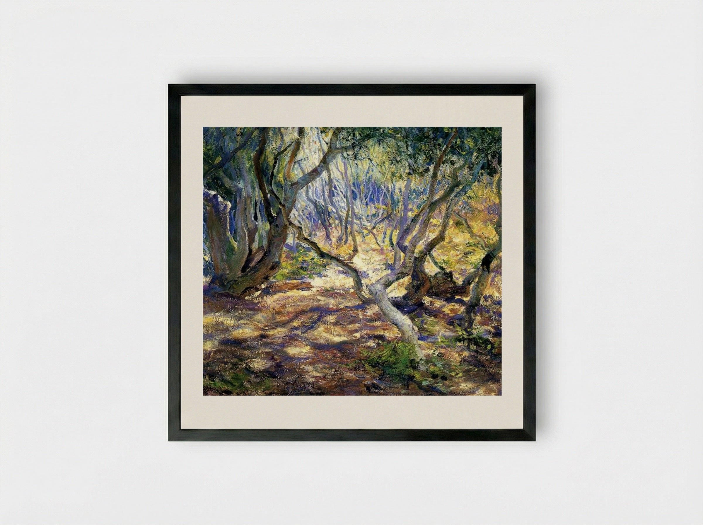Oak Grove, Carmel - Guy Rose - Framed Print Black