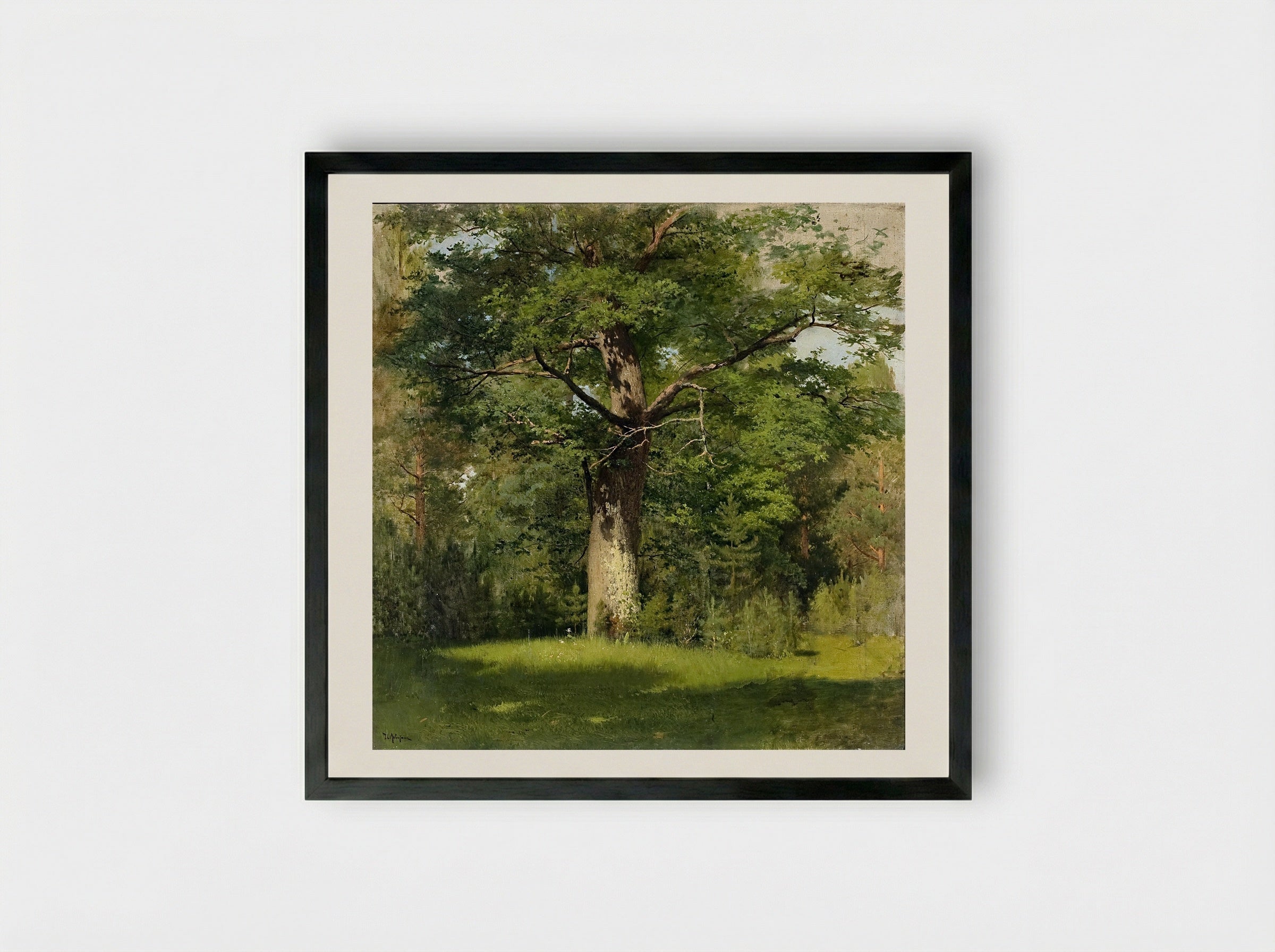 Oak - Isaac Levitan - Framed Print Black