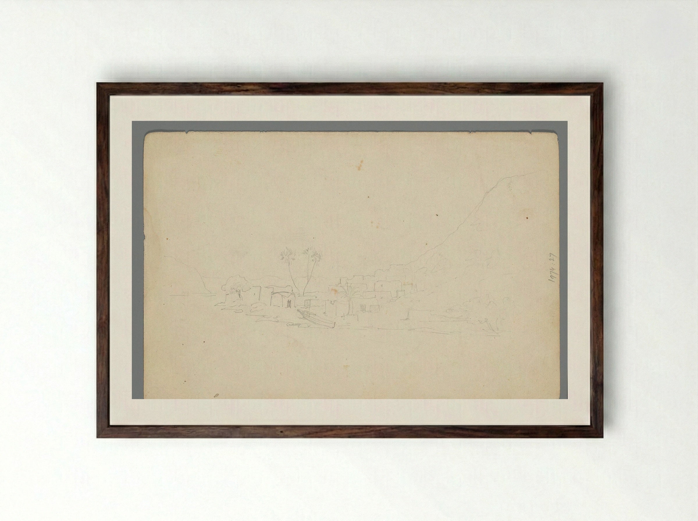 Oase - Willem de Famars Testas - Framed Print Dark Wood