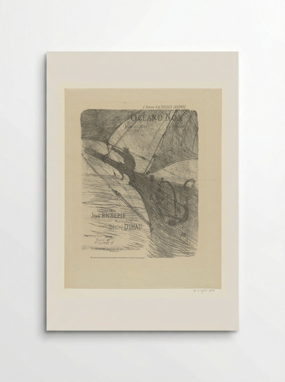 Oceano Nox - H. Lefèbvre - Poster