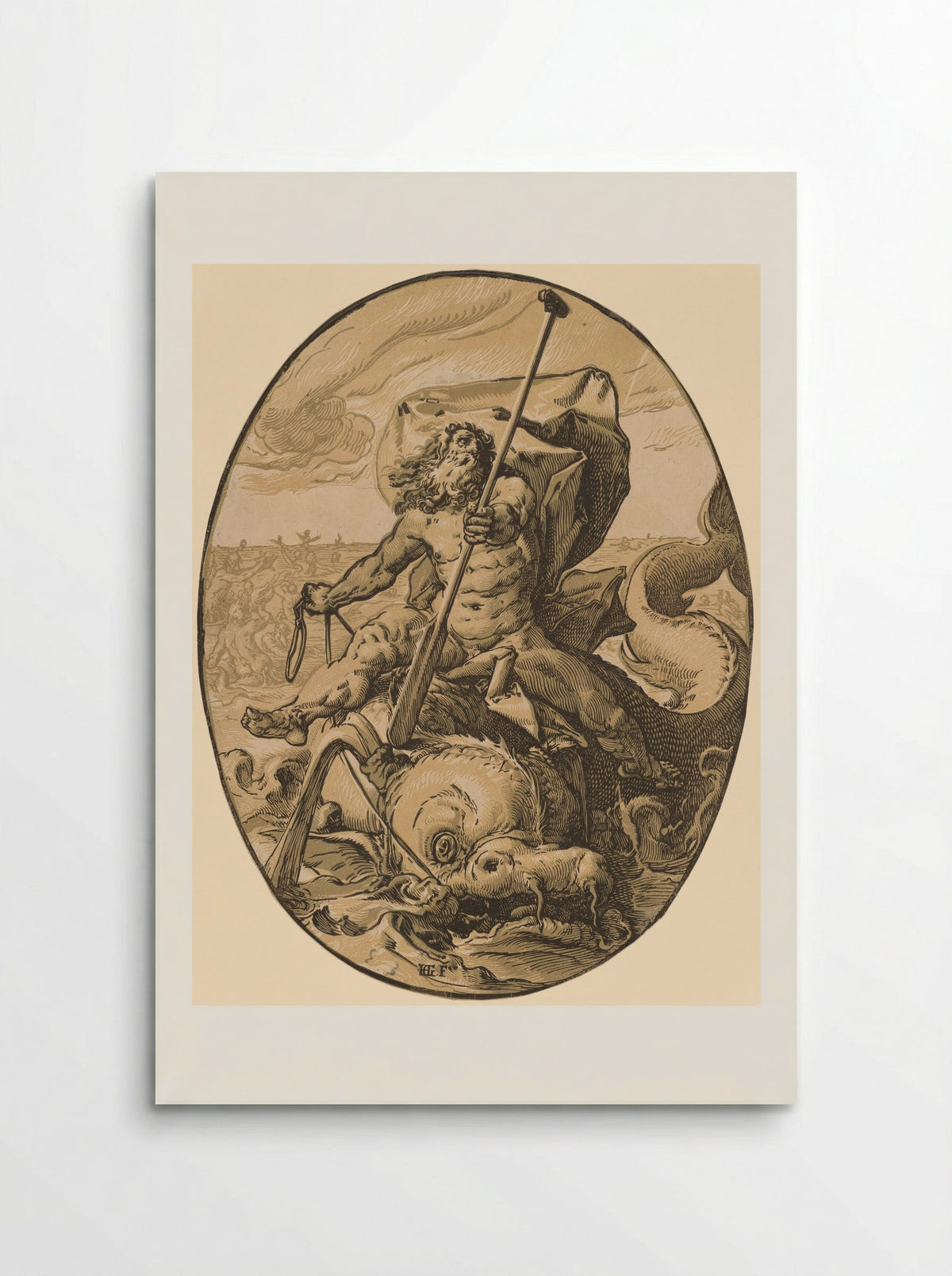 Oceanus - Hendrick Goltzius - Poster