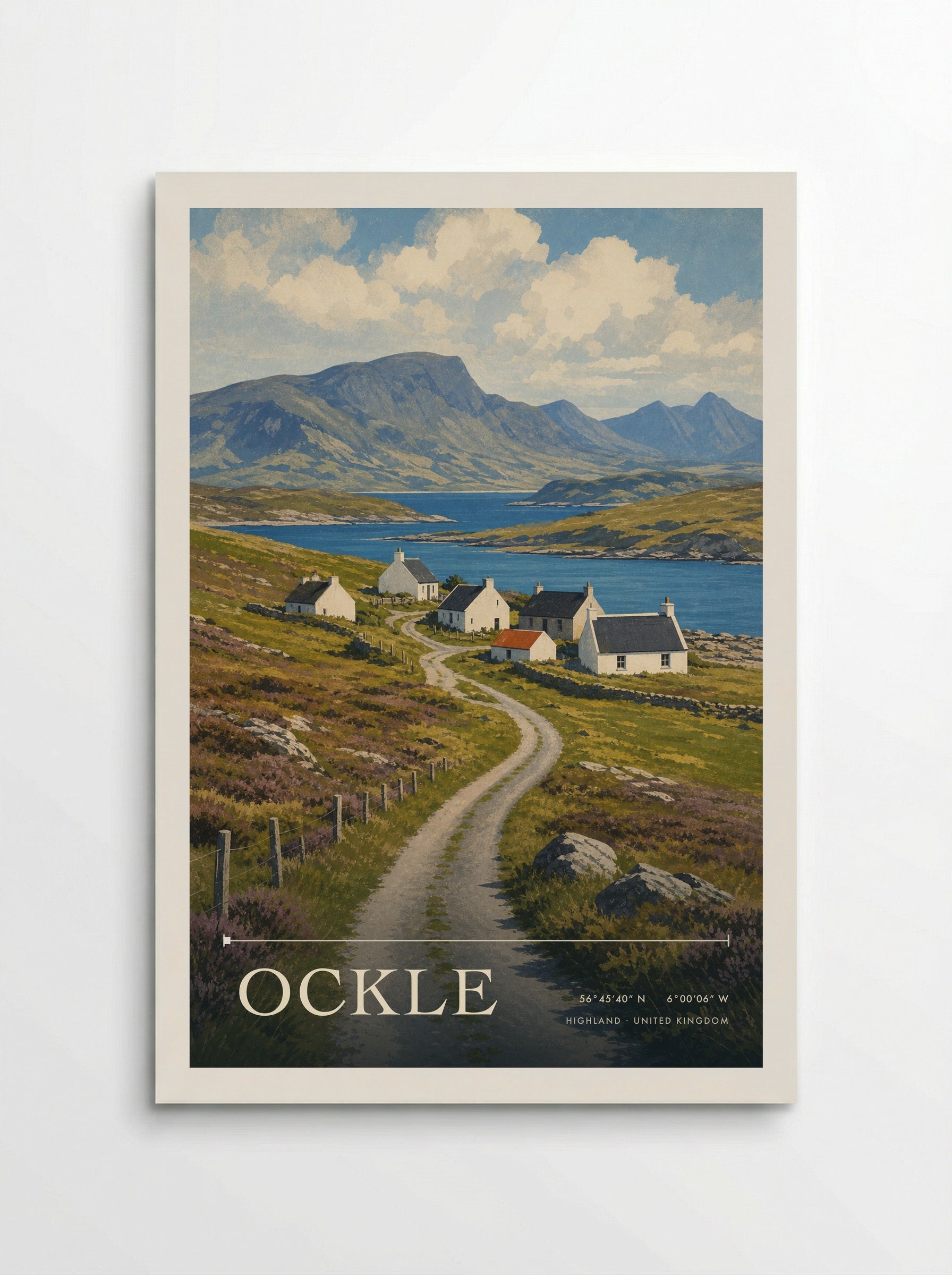 Ockle Highland United Kingdom Travel Poster - Poster