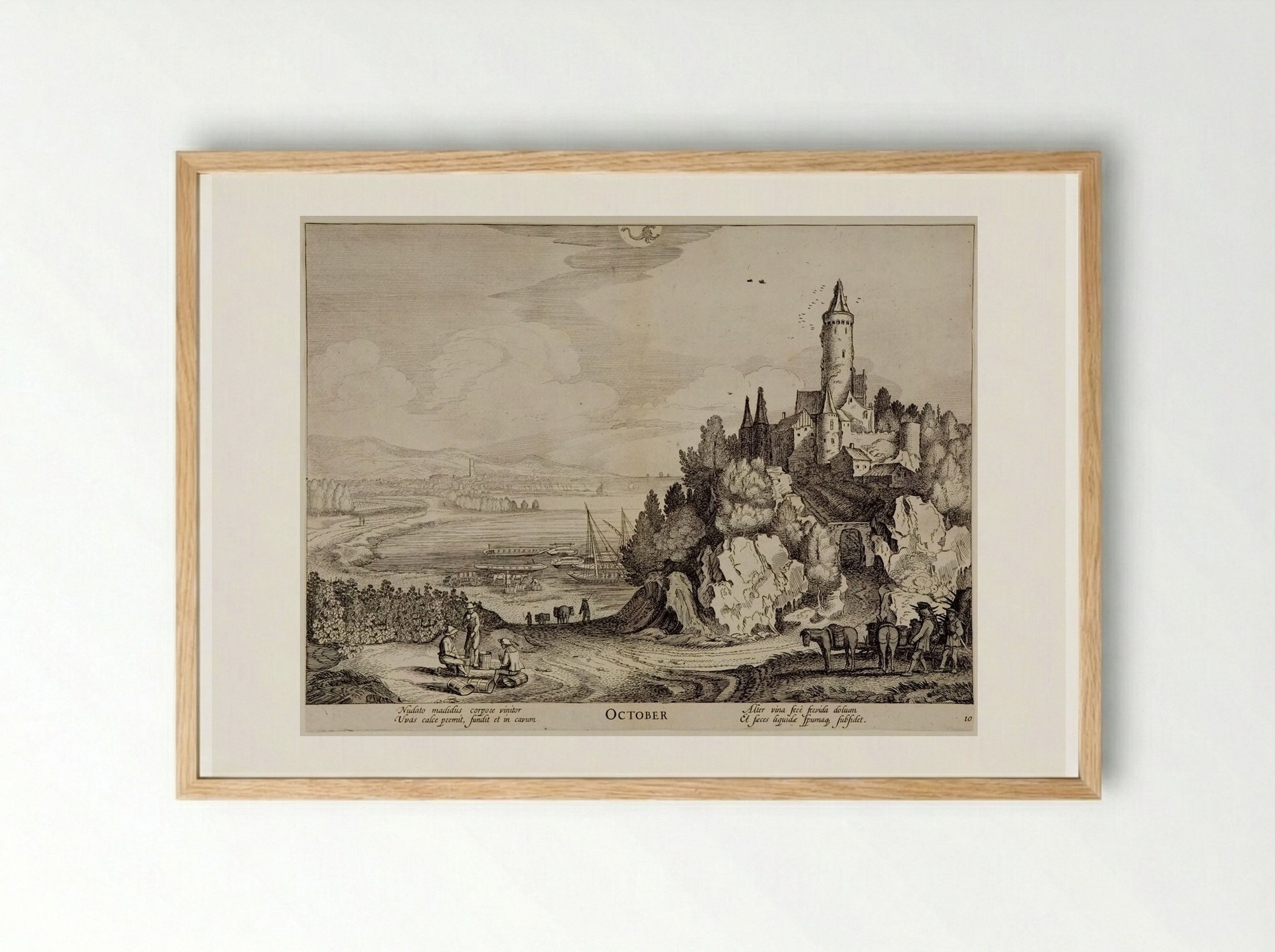 October - Jan van de Velde II - Framed Print Wood