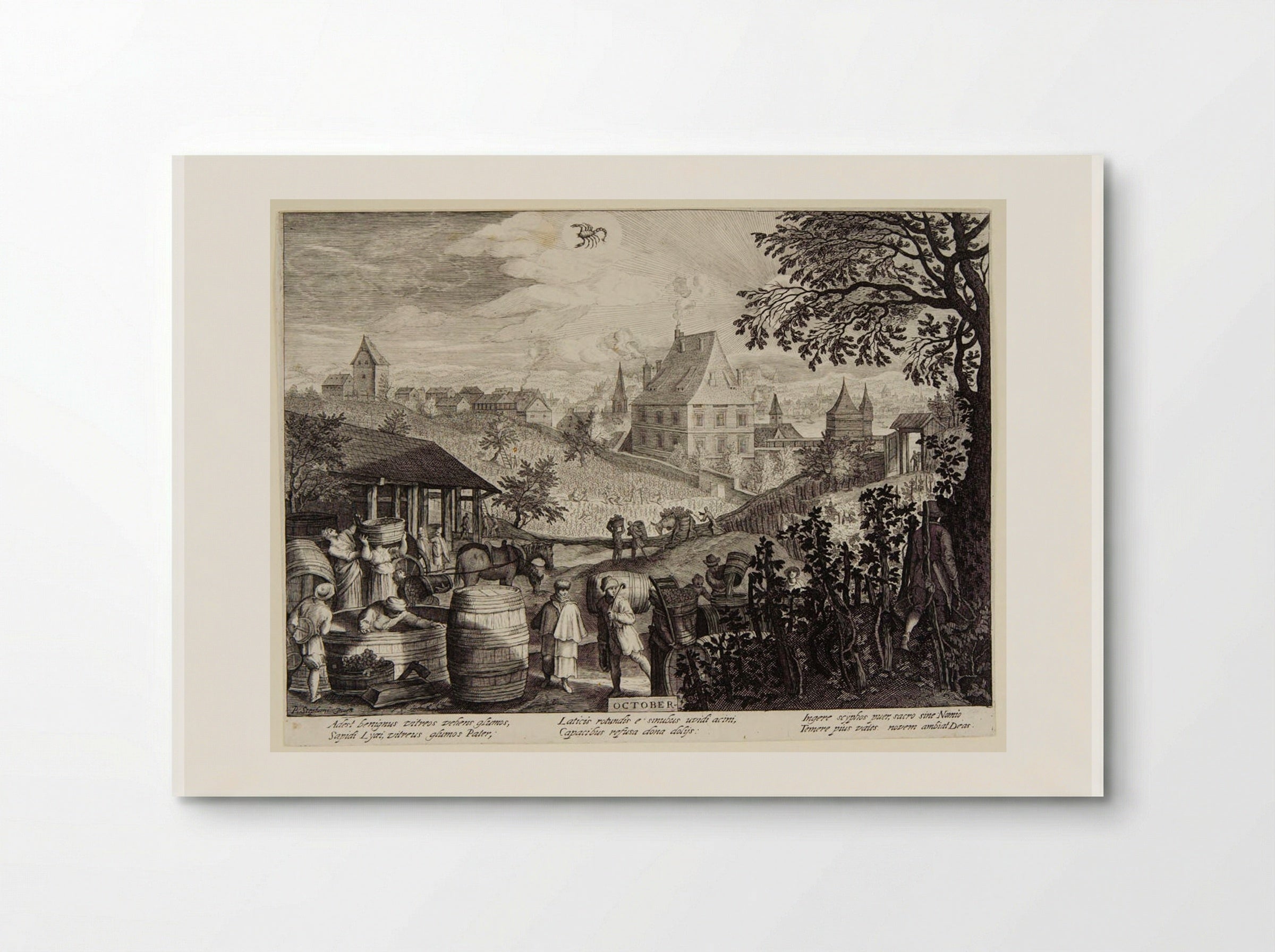 October - Aegidius Sadeler II - Poster