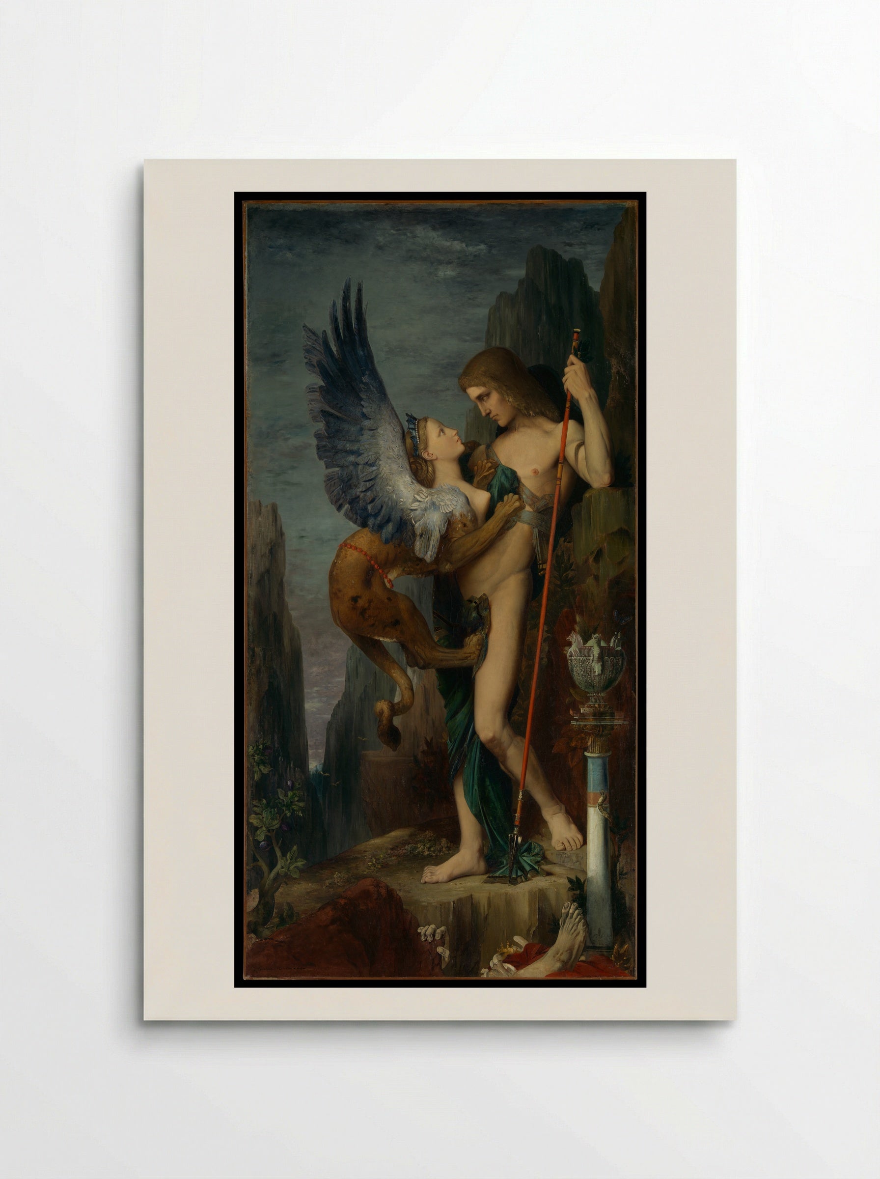 Oedipus and the Sphinx - Gustave Moreau - Poster