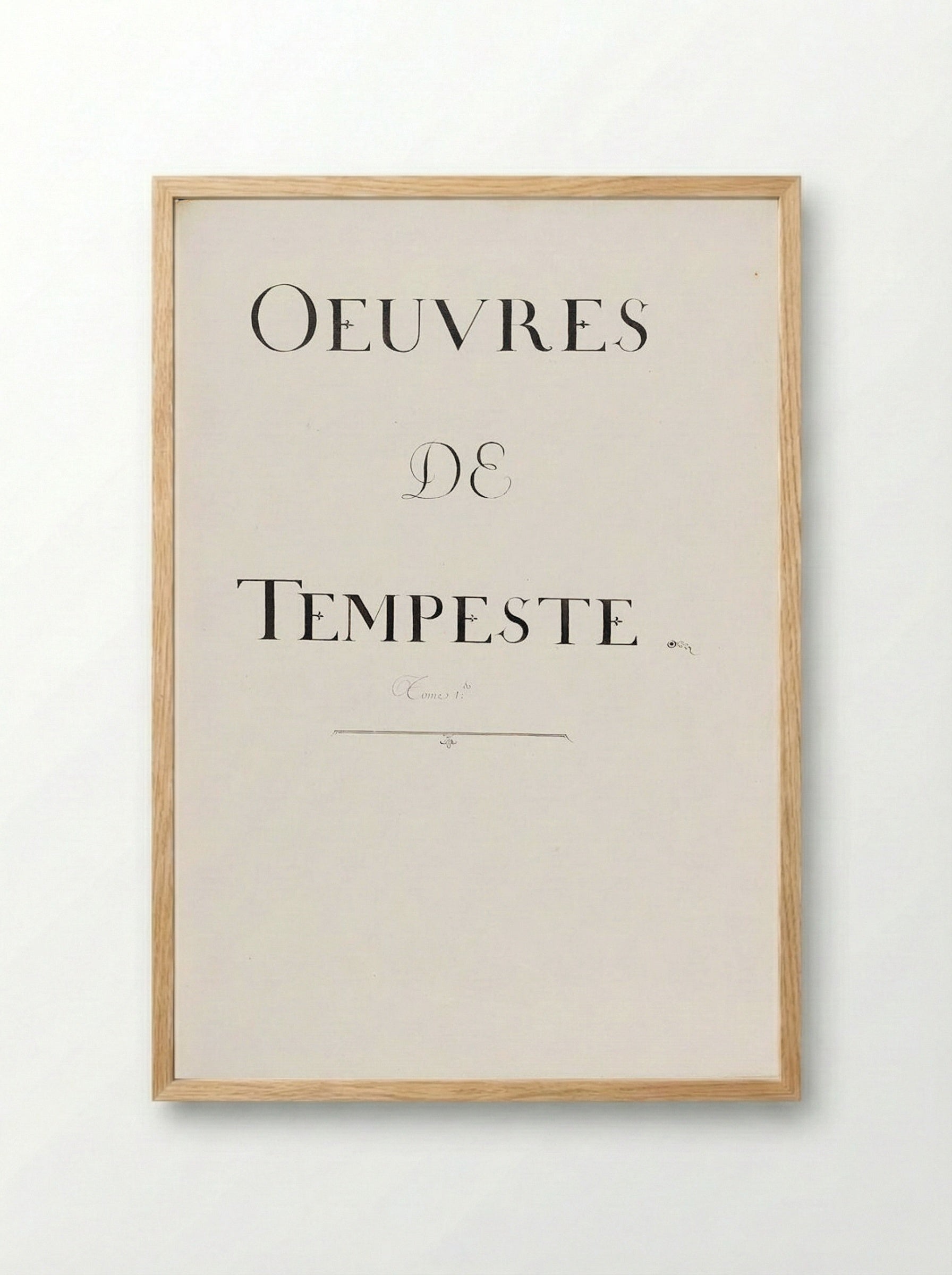 Oeuvres de Tempeste, Tome 1 - Antonio Tempesta - Framed Print Wood