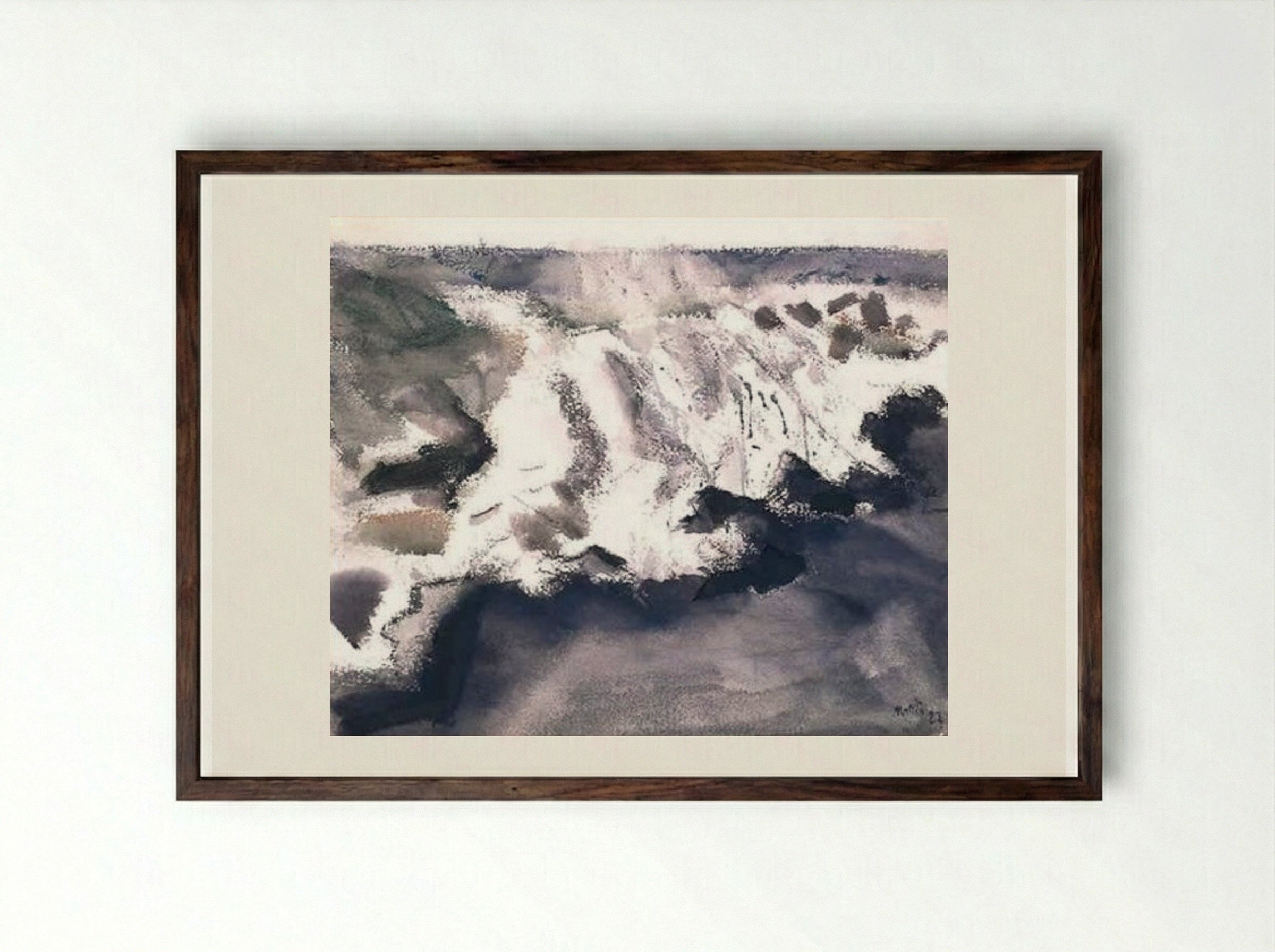 Off York Island - John Marin - Framed Print Dark Wood