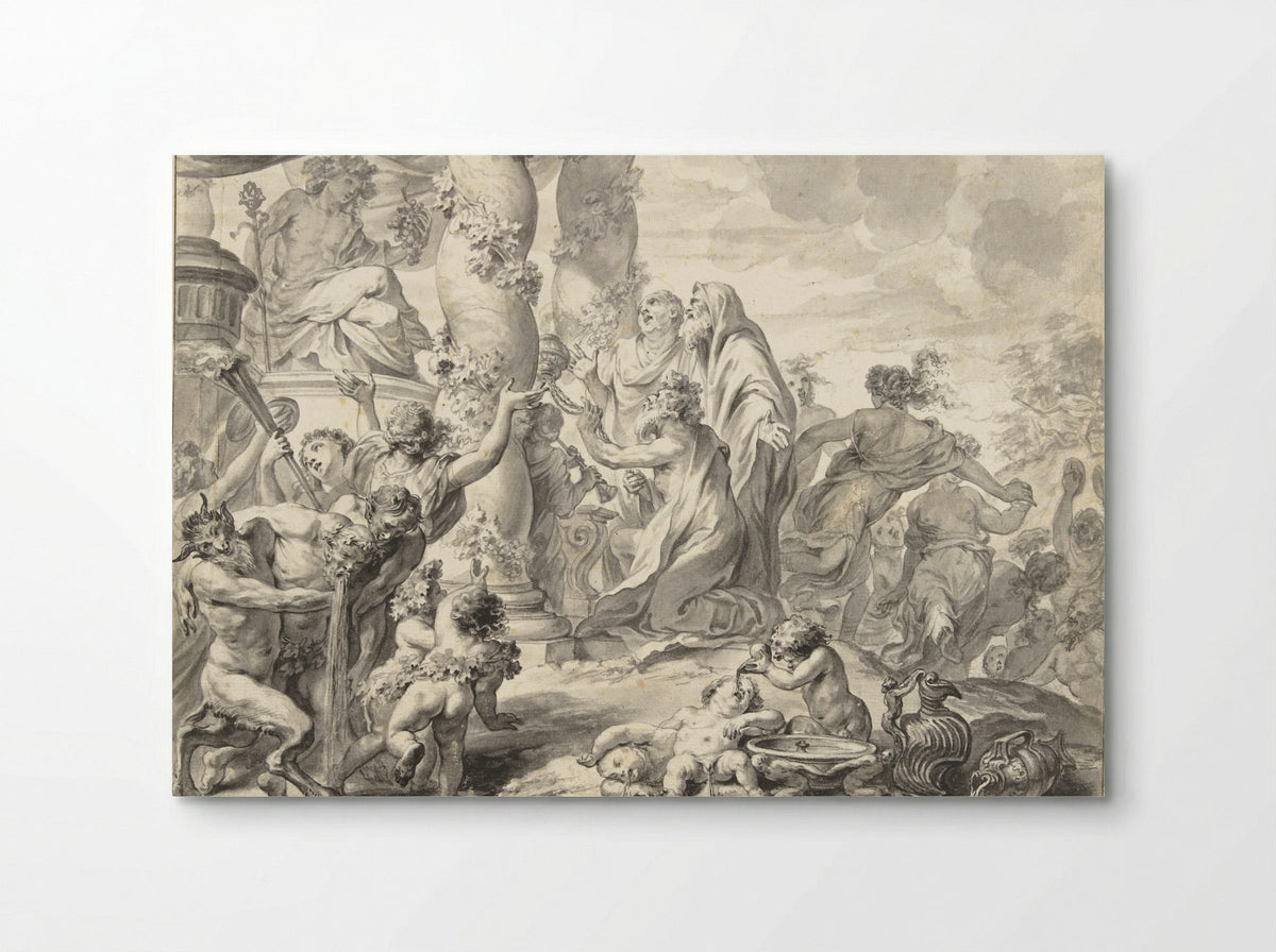 Offer van Bacchus - Godfried Maes - Poster