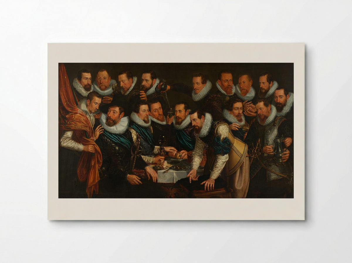 Officers and Other Civic Guardsmen of District XI in Amsterdam - Jan Tengnagel - Poster