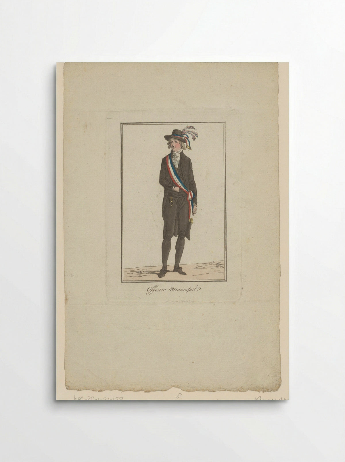 Officier Municipal (Costume Study) - Jean Duplessis-Bertaux - Poster