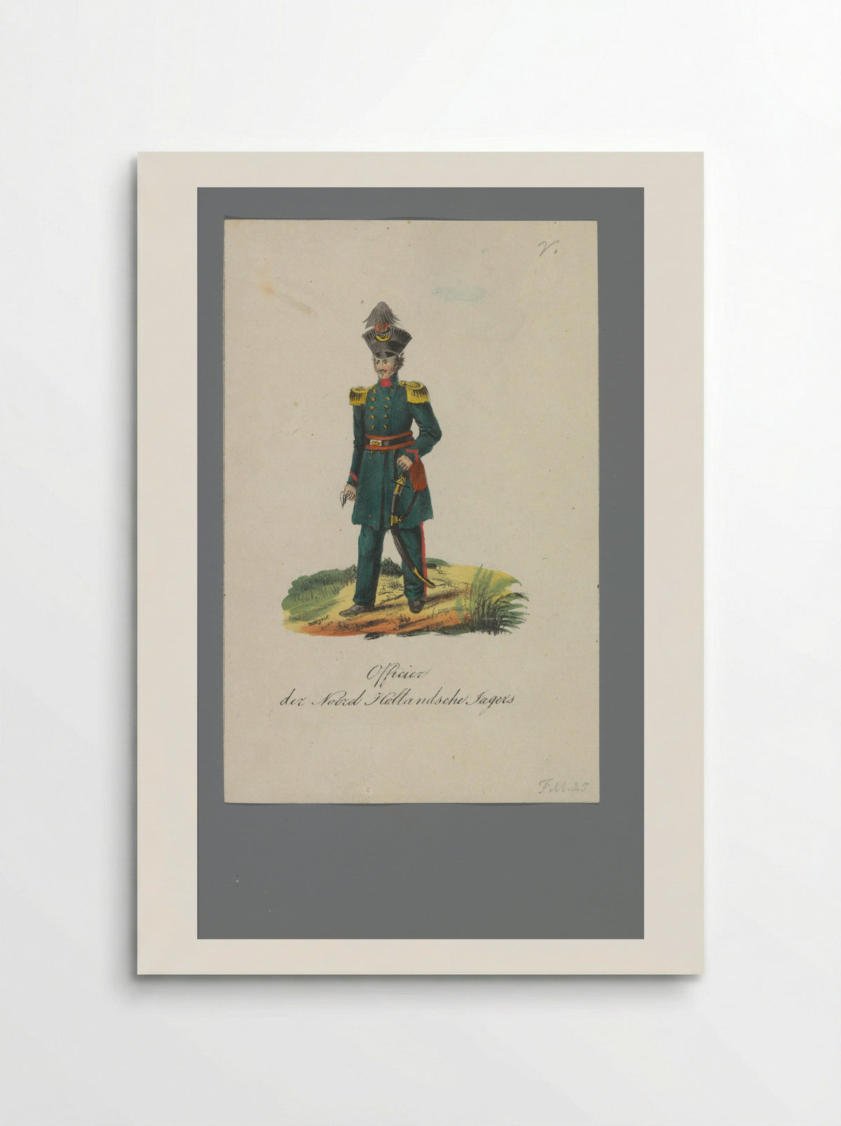 Officier der Noord Hollandsche Jagers - Johannes Paulus Houtman - Poster