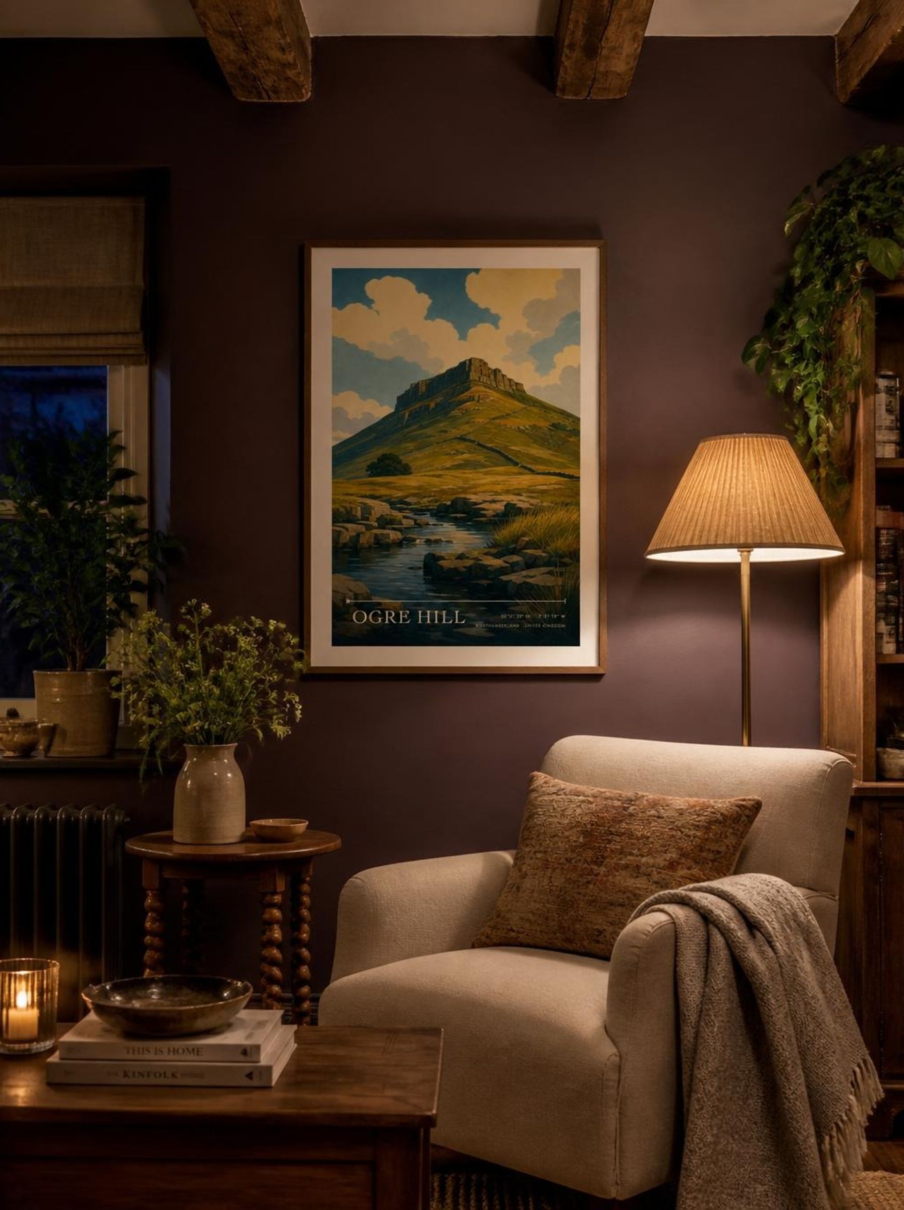 Ogre Hill Northumberland United Kingdom Travel Poster - Lifestyle