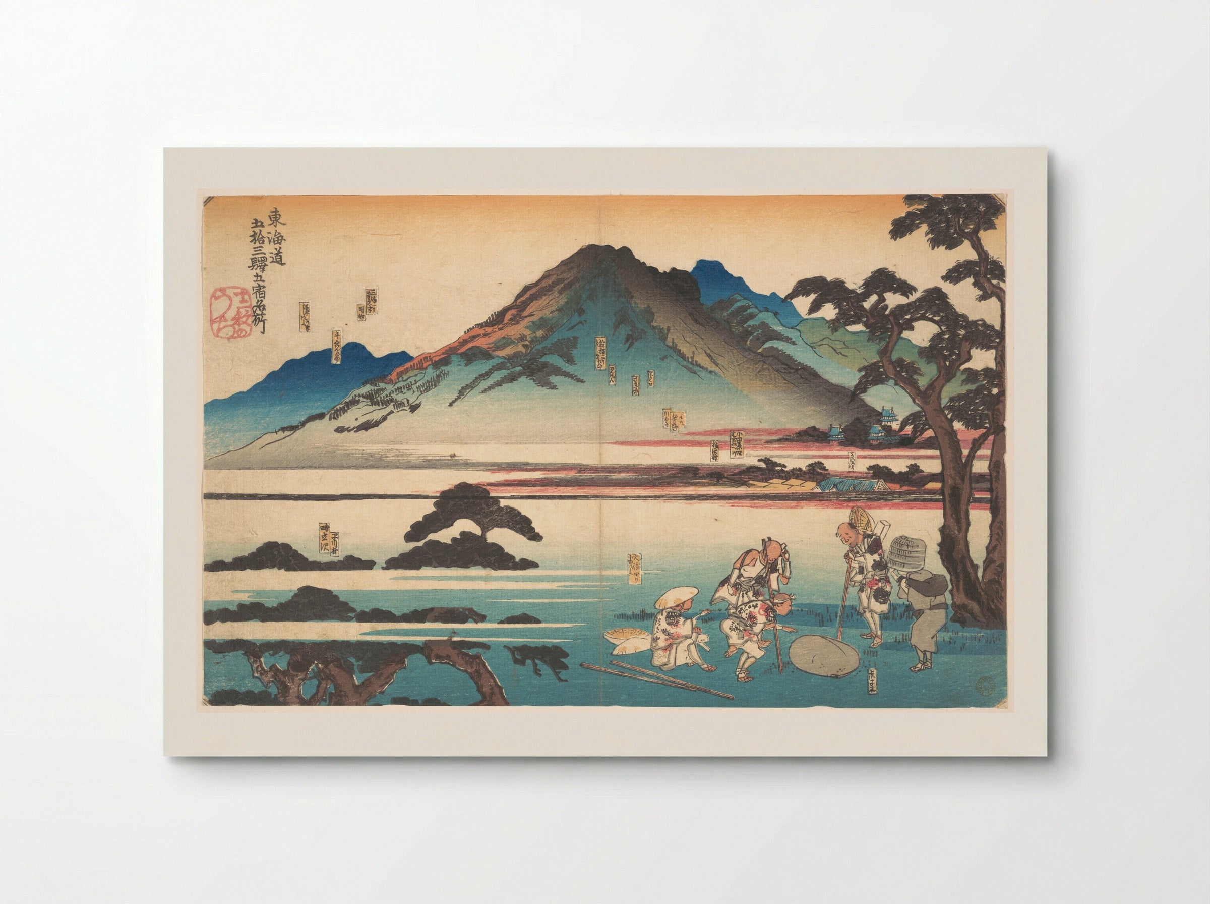 Oiso, Odawara, Hakone, Mishima, Numazu - Utagawa Kuniyoshi - Poster