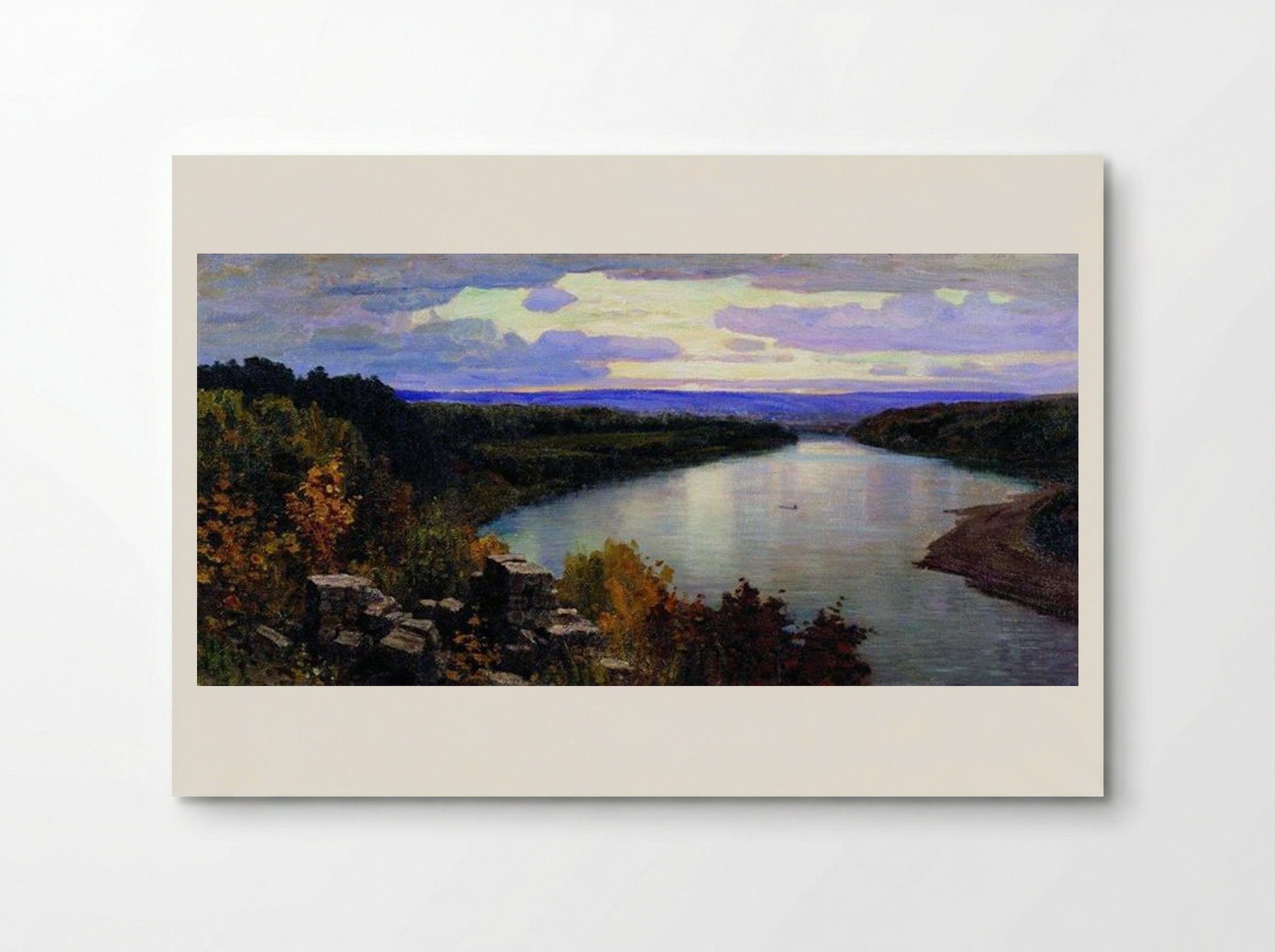 Oka. Evening. - Vasily Polenov - Poster