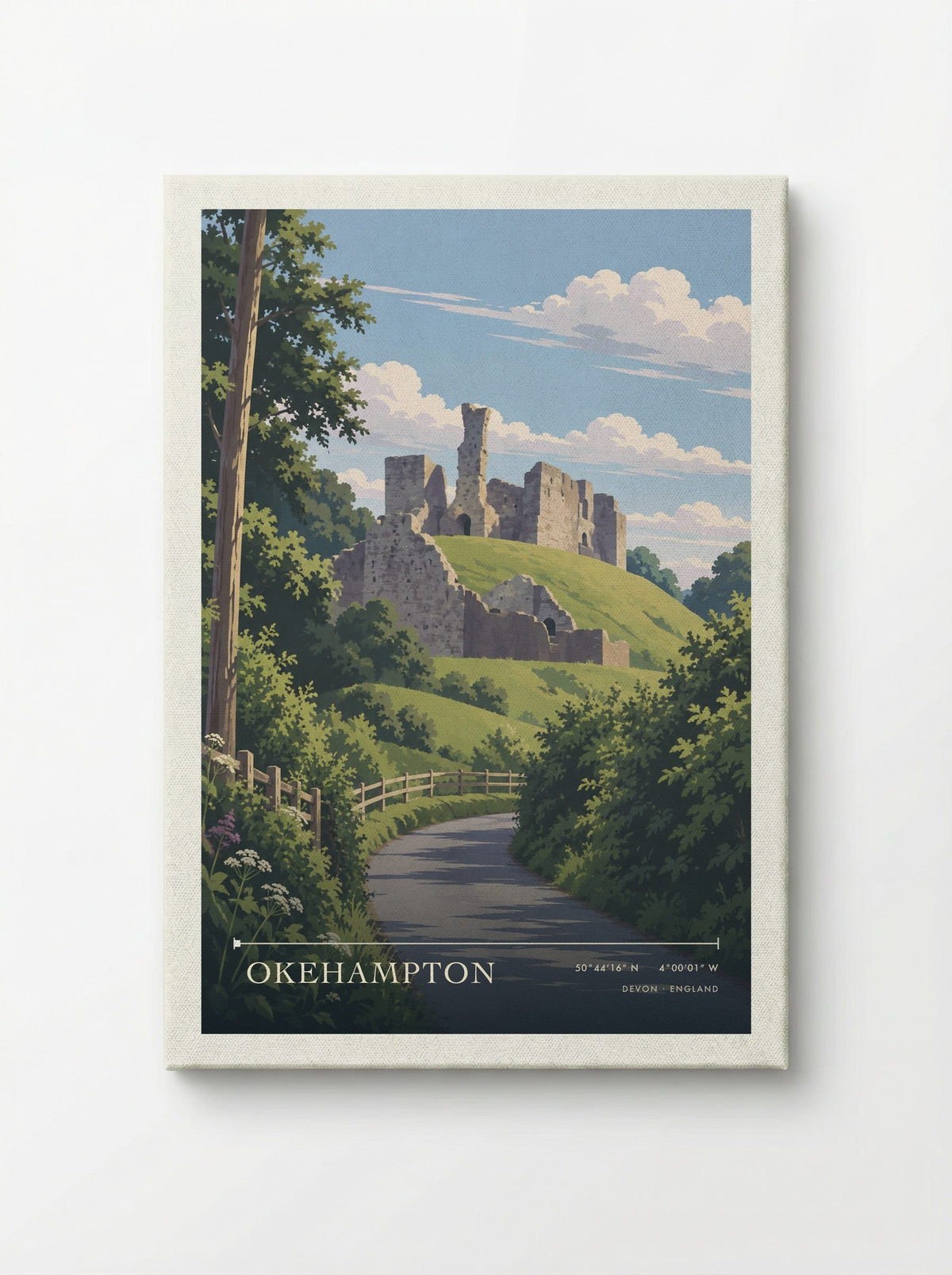 Okehampton Devon | Travel Poster - Canvas