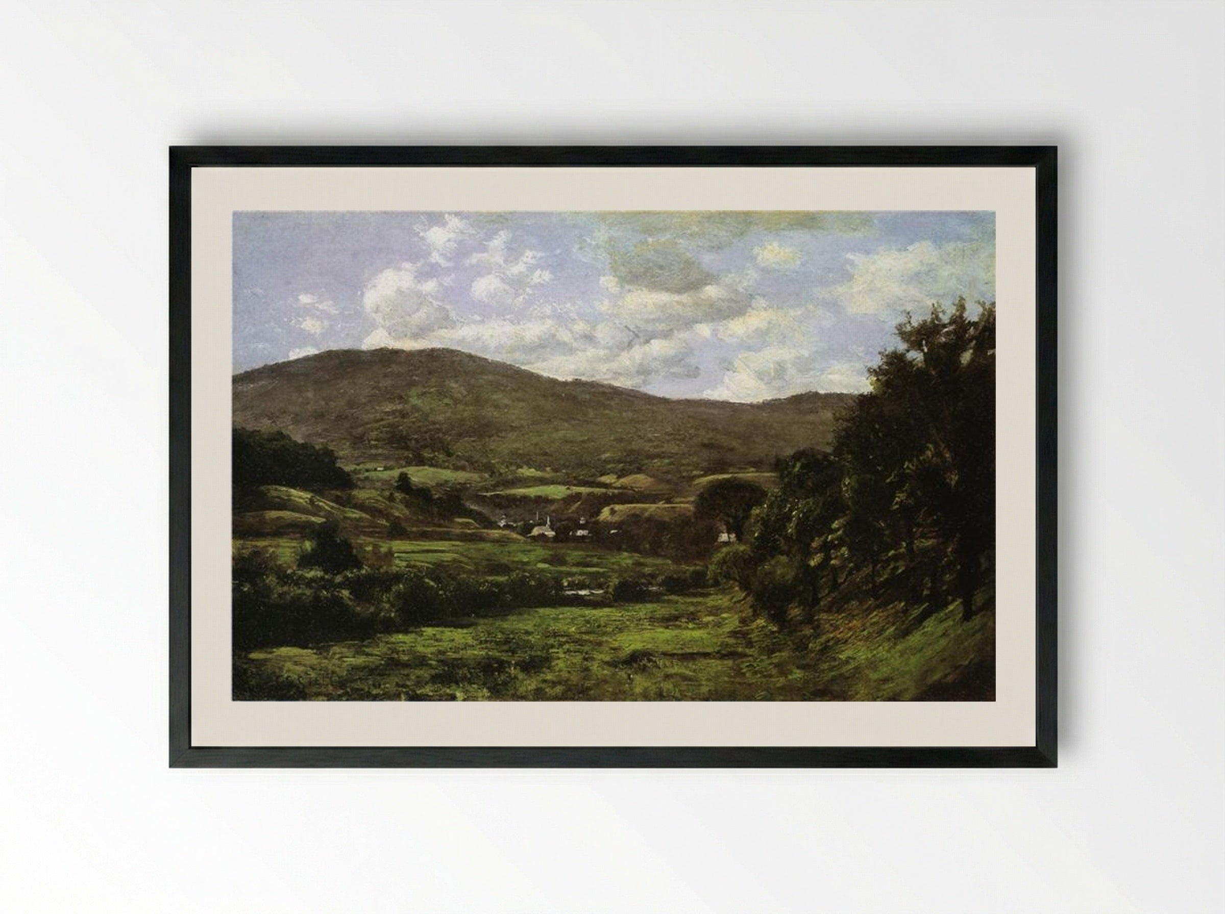 Okemo Mountain, Ludlow, Vermont - T. C. Steele - Framed Print Black