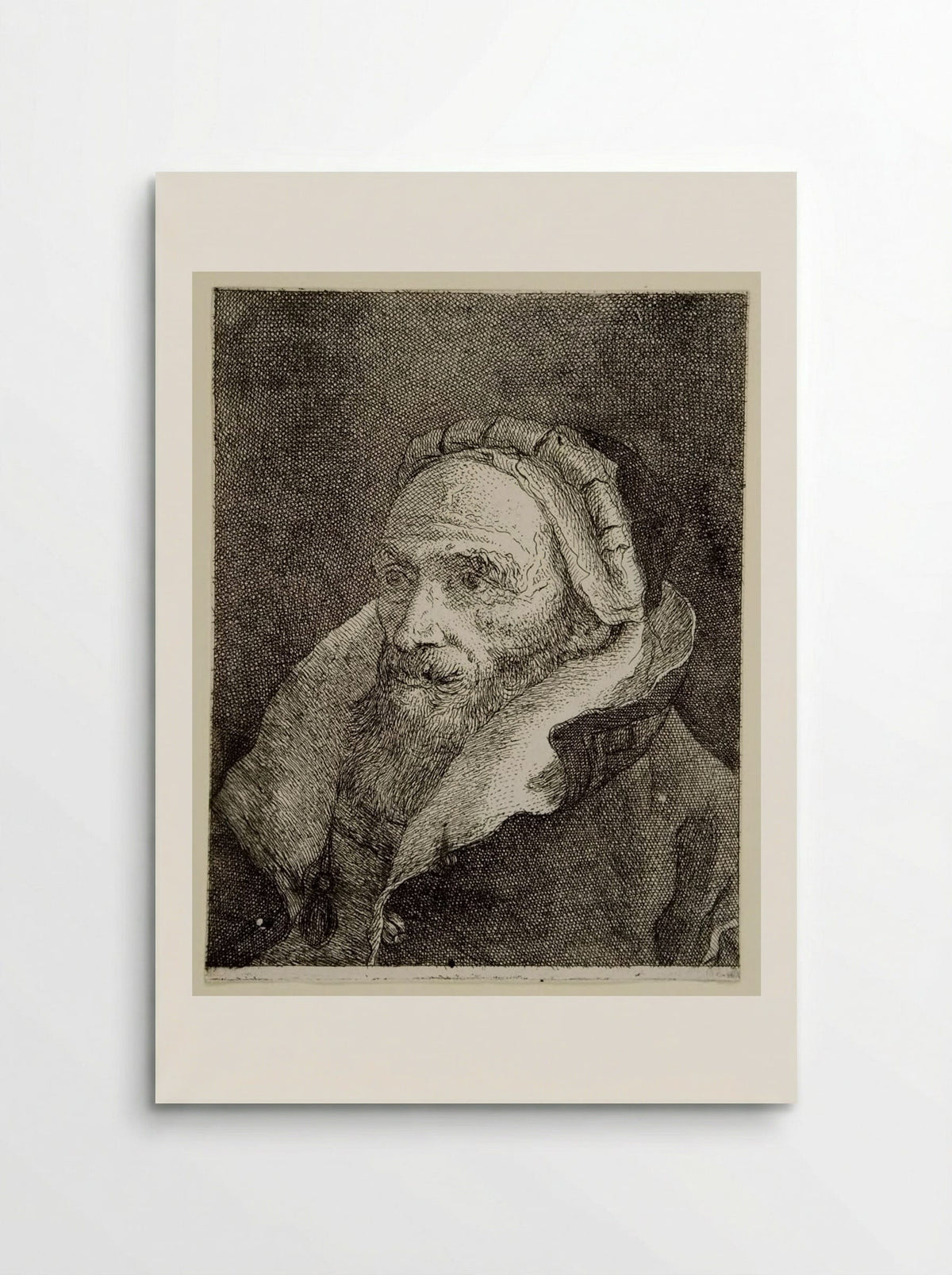 Old Bearded Man with a Cap - Giovanni Domenico Tiepolo - Poster