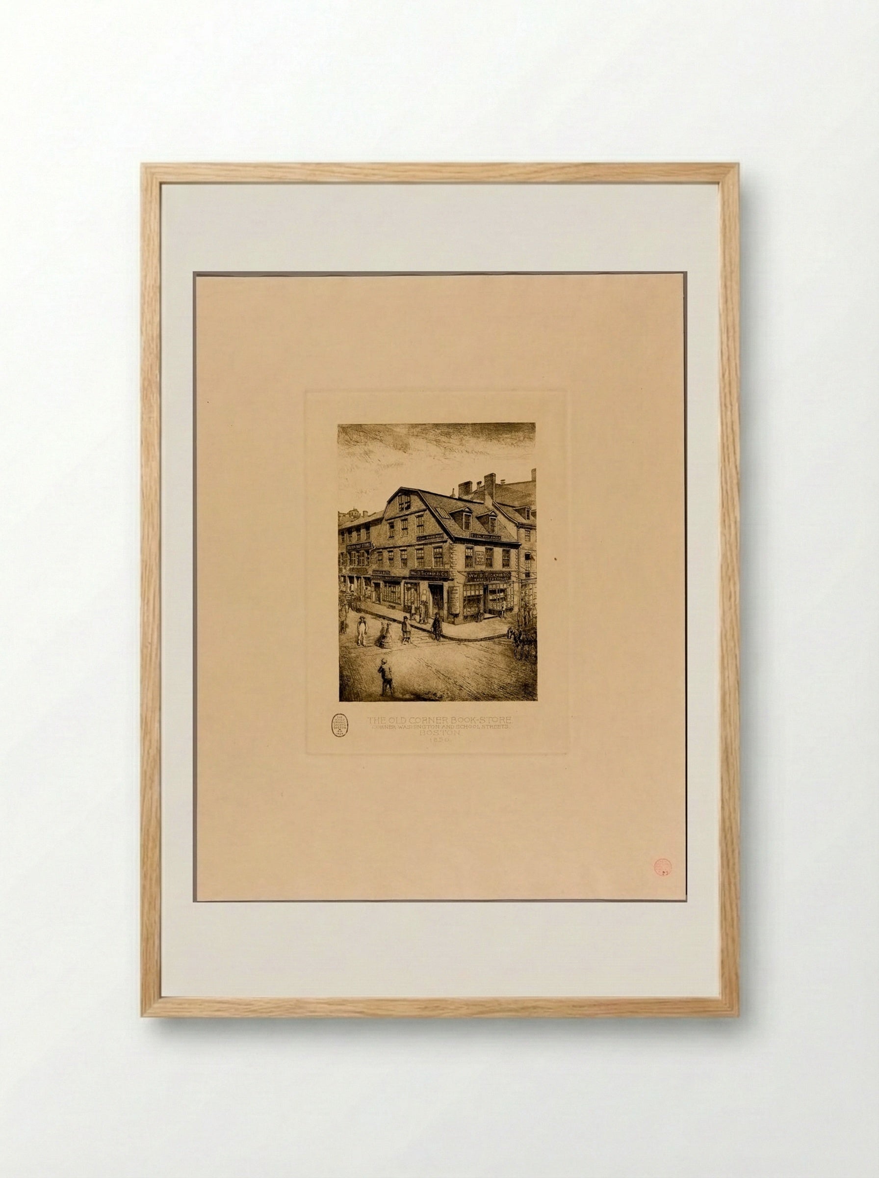 Old Corner Book Store - Sidney L. Smith - Framed Print Wood