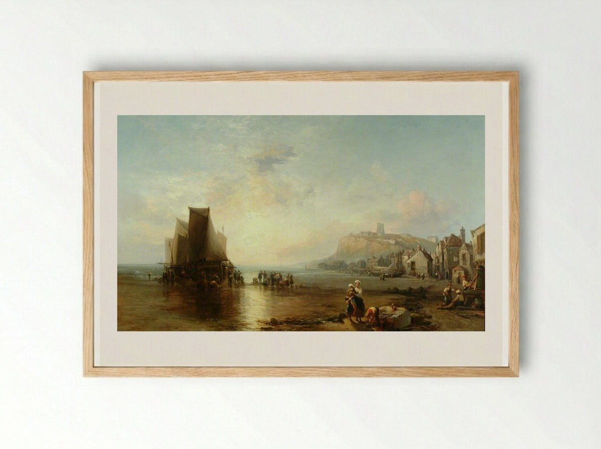 Old Folkestone - James Webb - Framed Print Wood