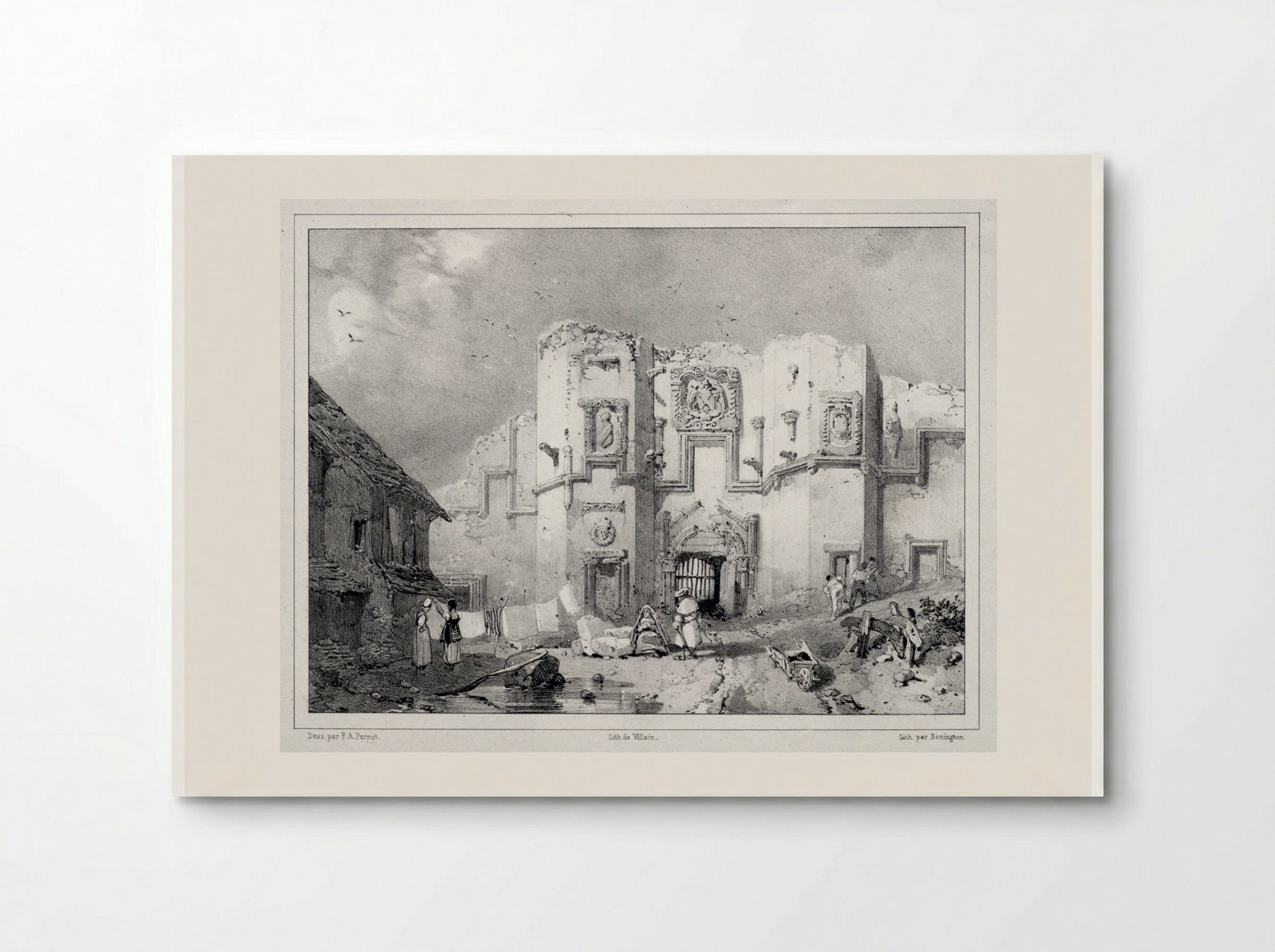Old Gateway at Stirling - Richard Parkes Bonington - Poster