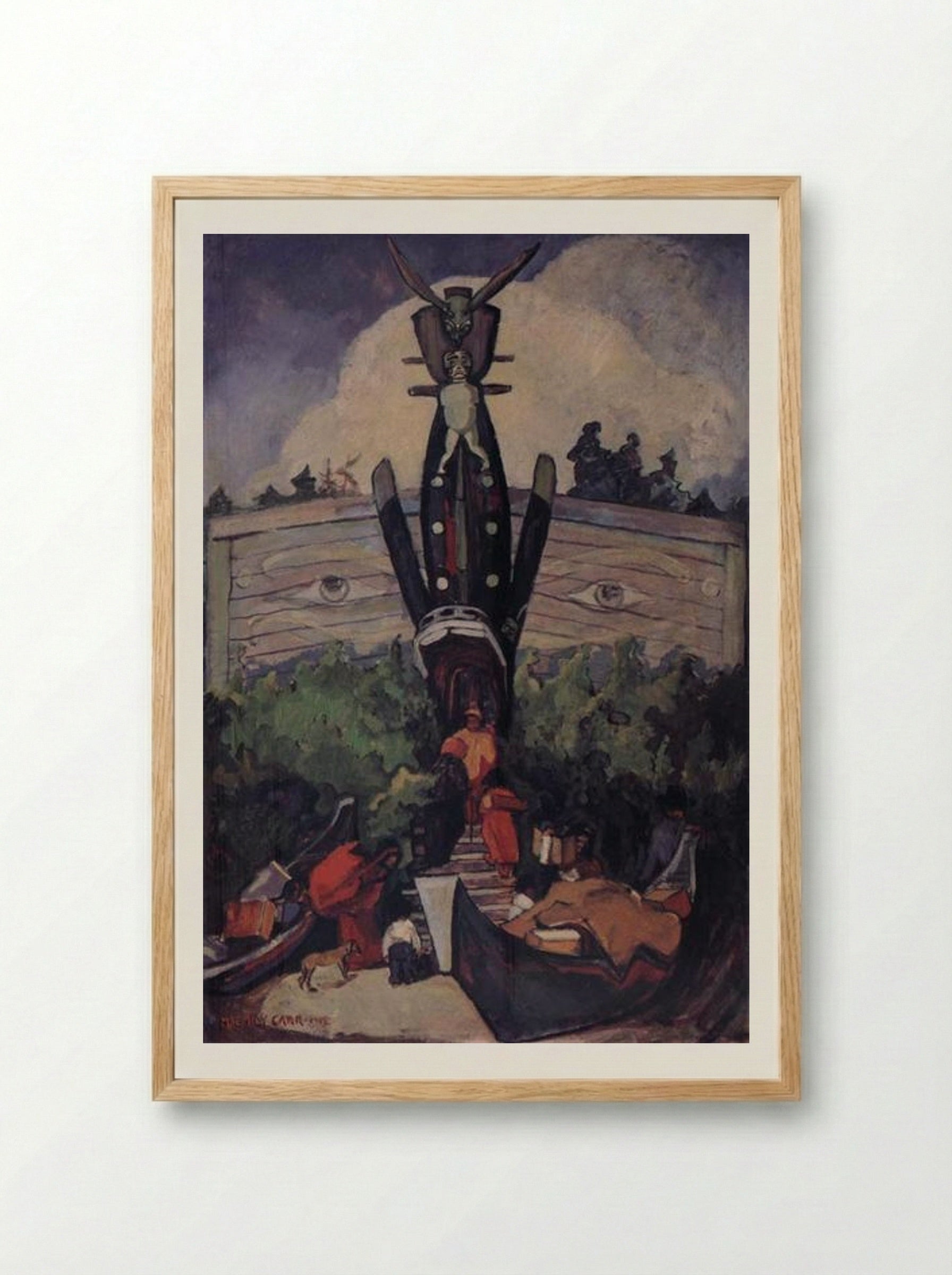 Old Indian House, Northern British Columbia - Emily Carr - Framed Print Wood