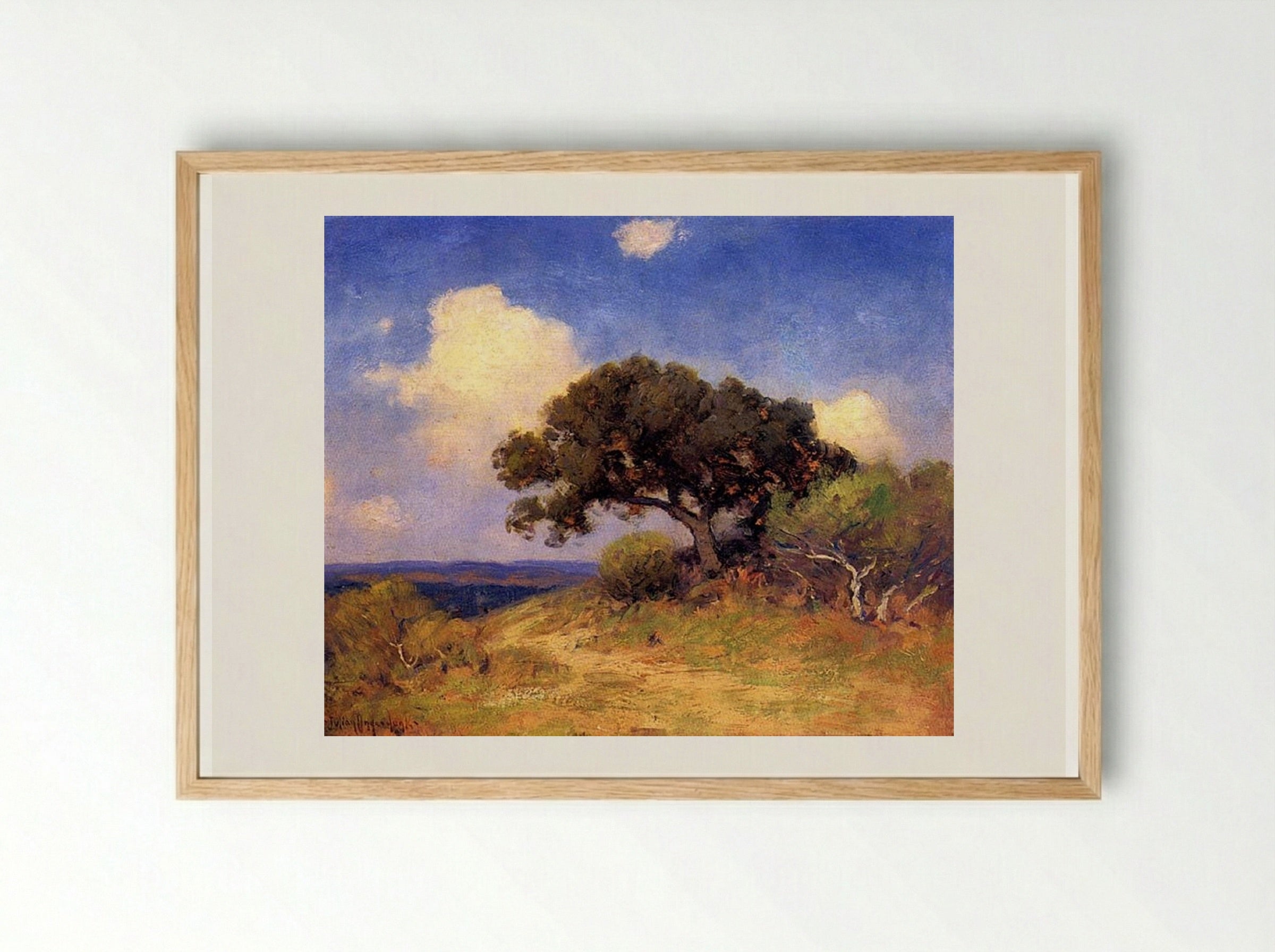 Old Live Oak - Robert Julian Onderdonk - Framed Print Wood