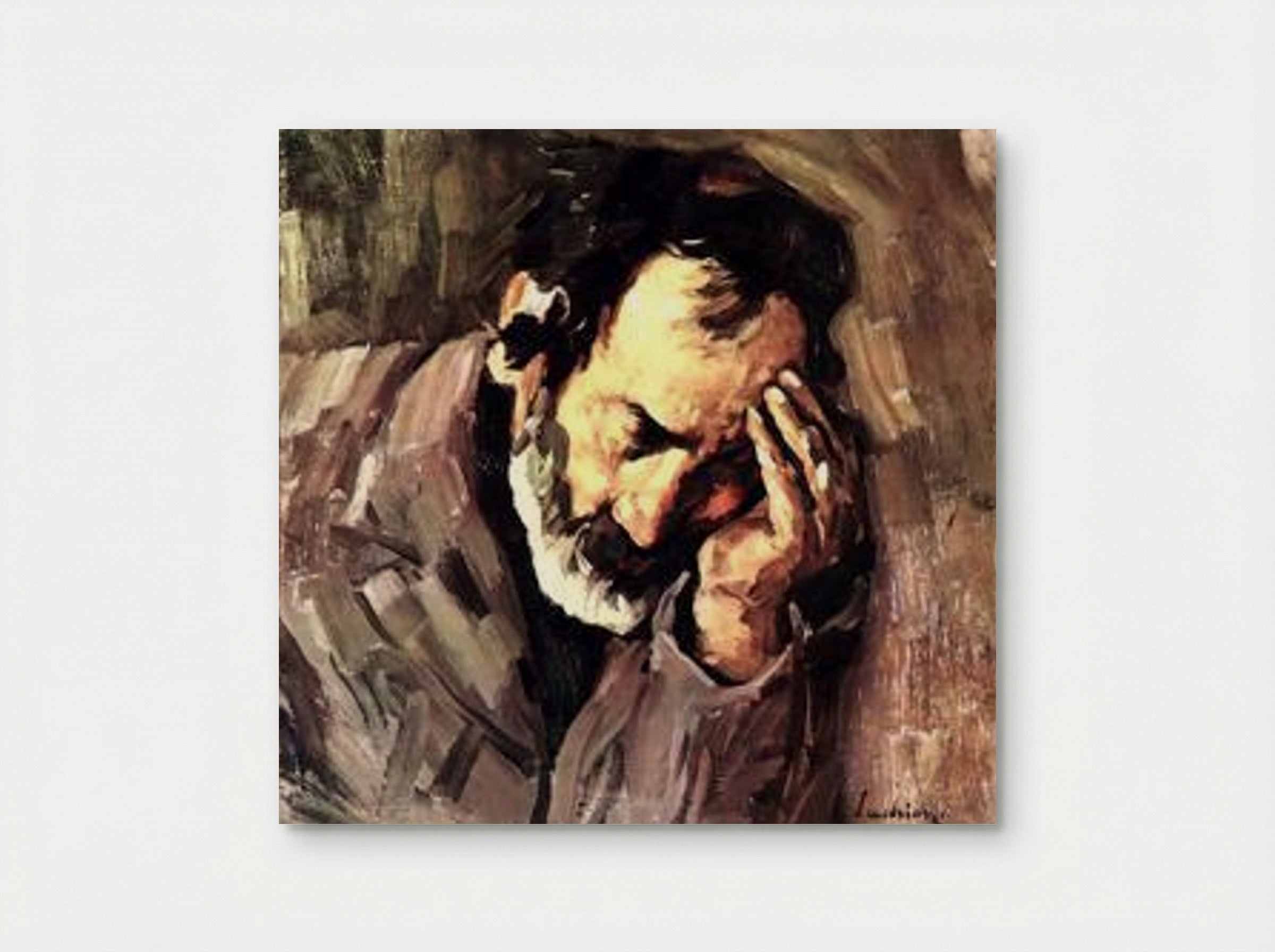 Old Man Nicolae the Fiddler - Stefan Luchian - Poster