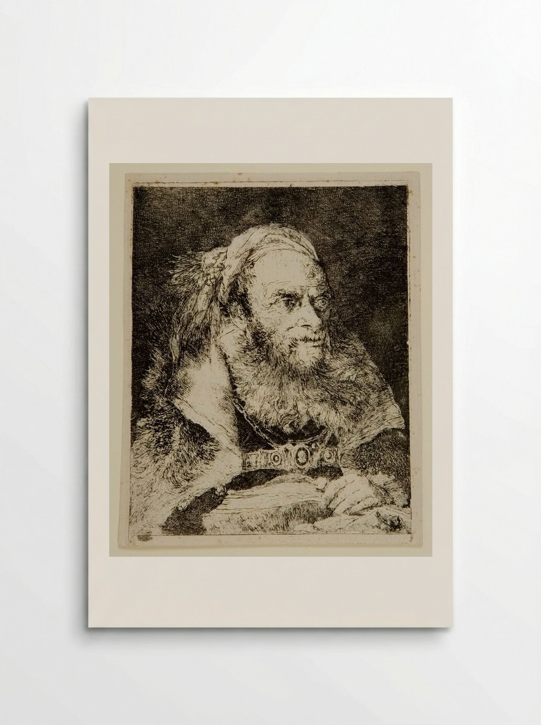Old Man in Oriental Costume - Giovanni Domenico Tiepolo - Poster