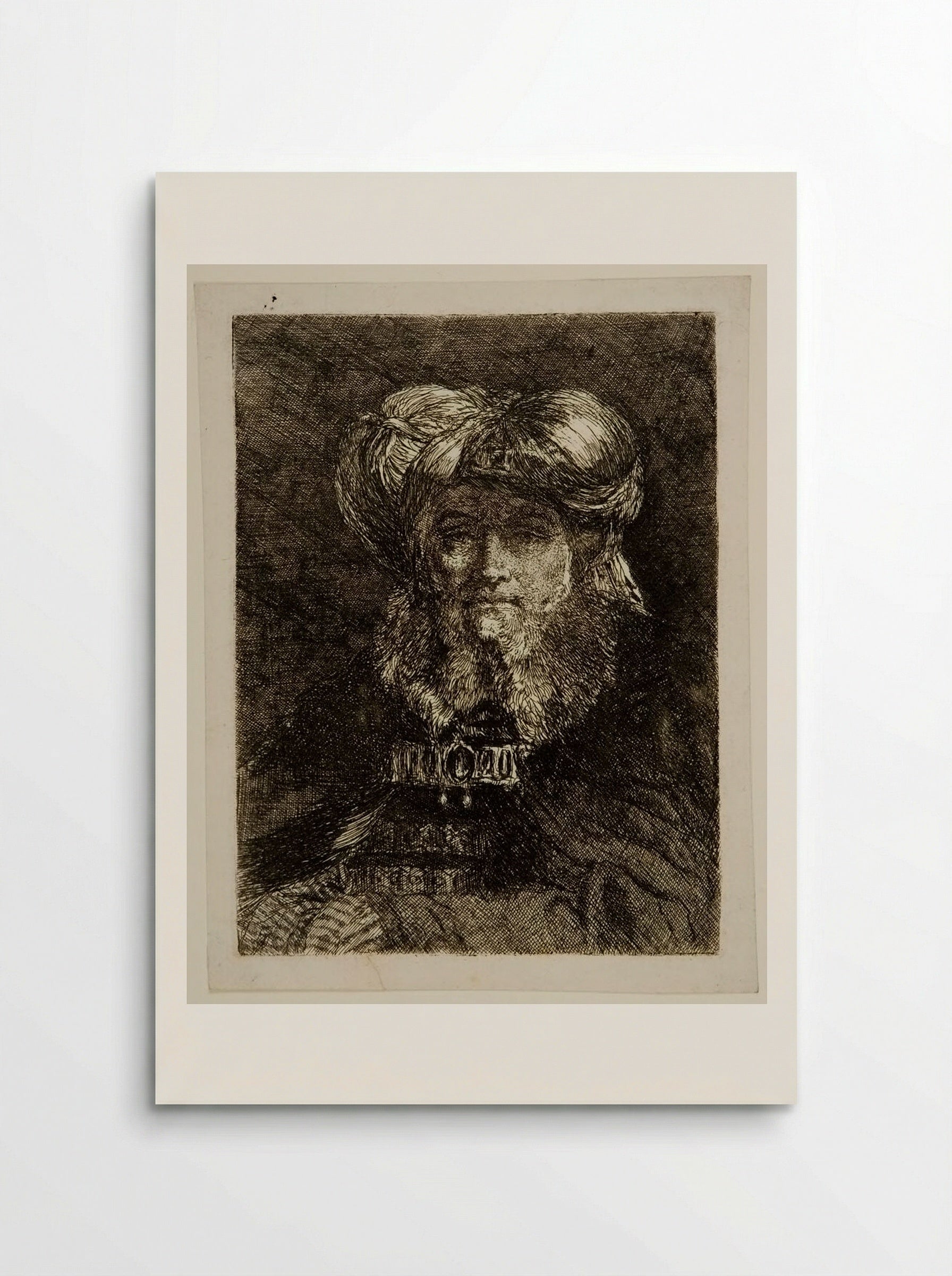 Old Man in the Manner of Rembrandt - Giovanni Domenico Tiepolo - Poster