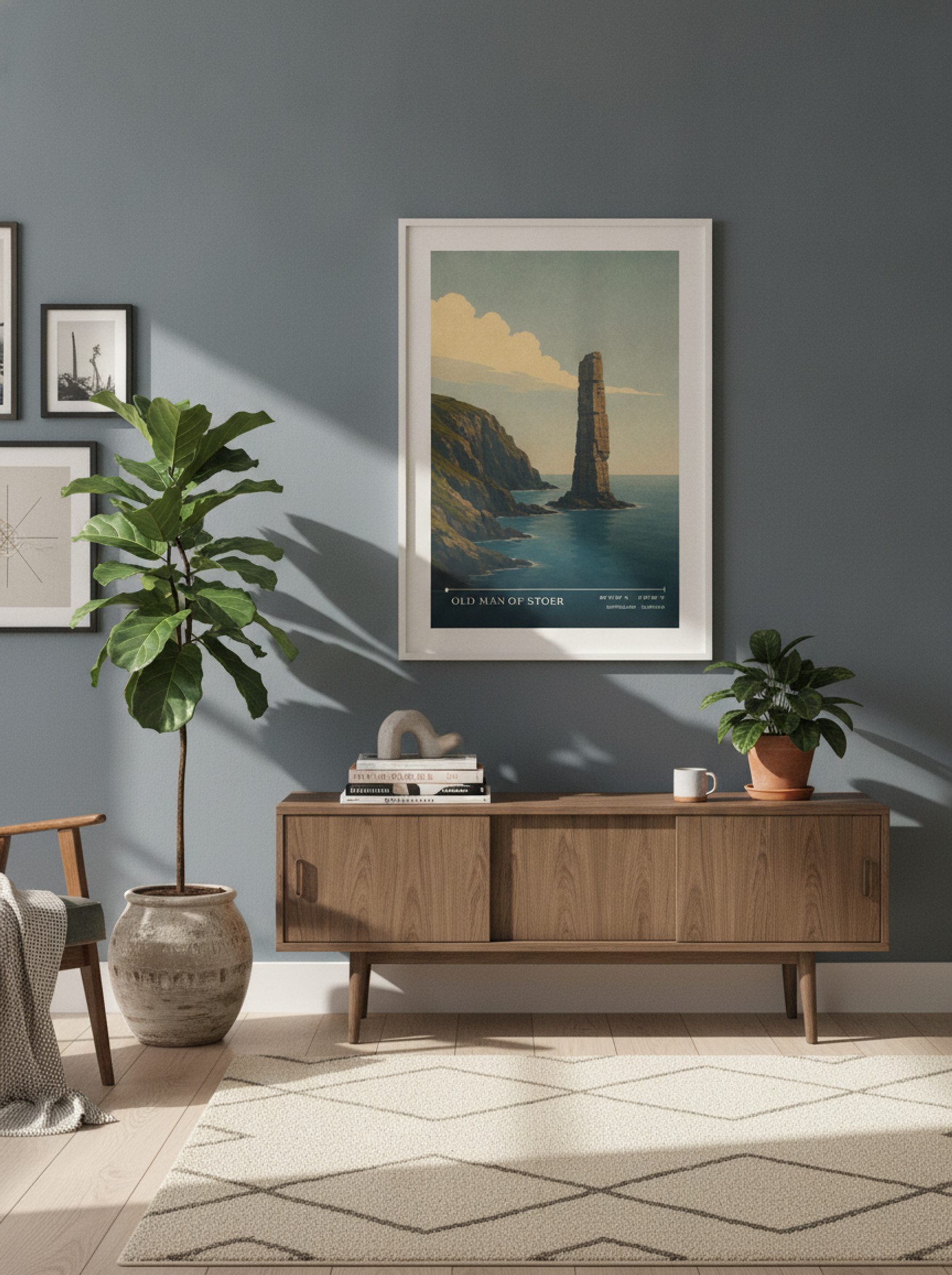 Old Man of Stoer Travel Poster Artwork - Lifestyle