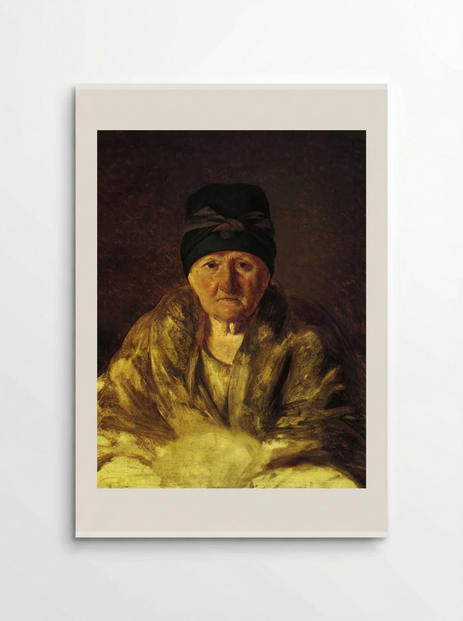 Old Nurse in Shlychkov - Alexey Venetsianov - Poster