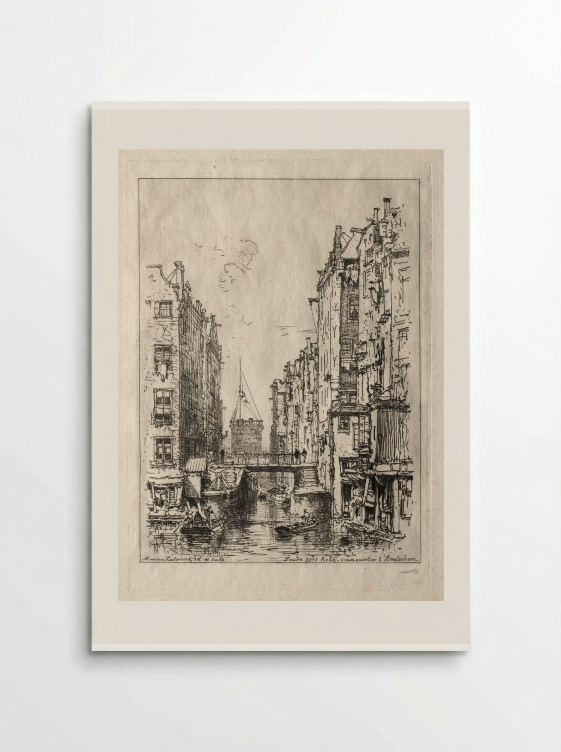 Old Quarter of Amsterdam - Maxime Lalanne - Poster