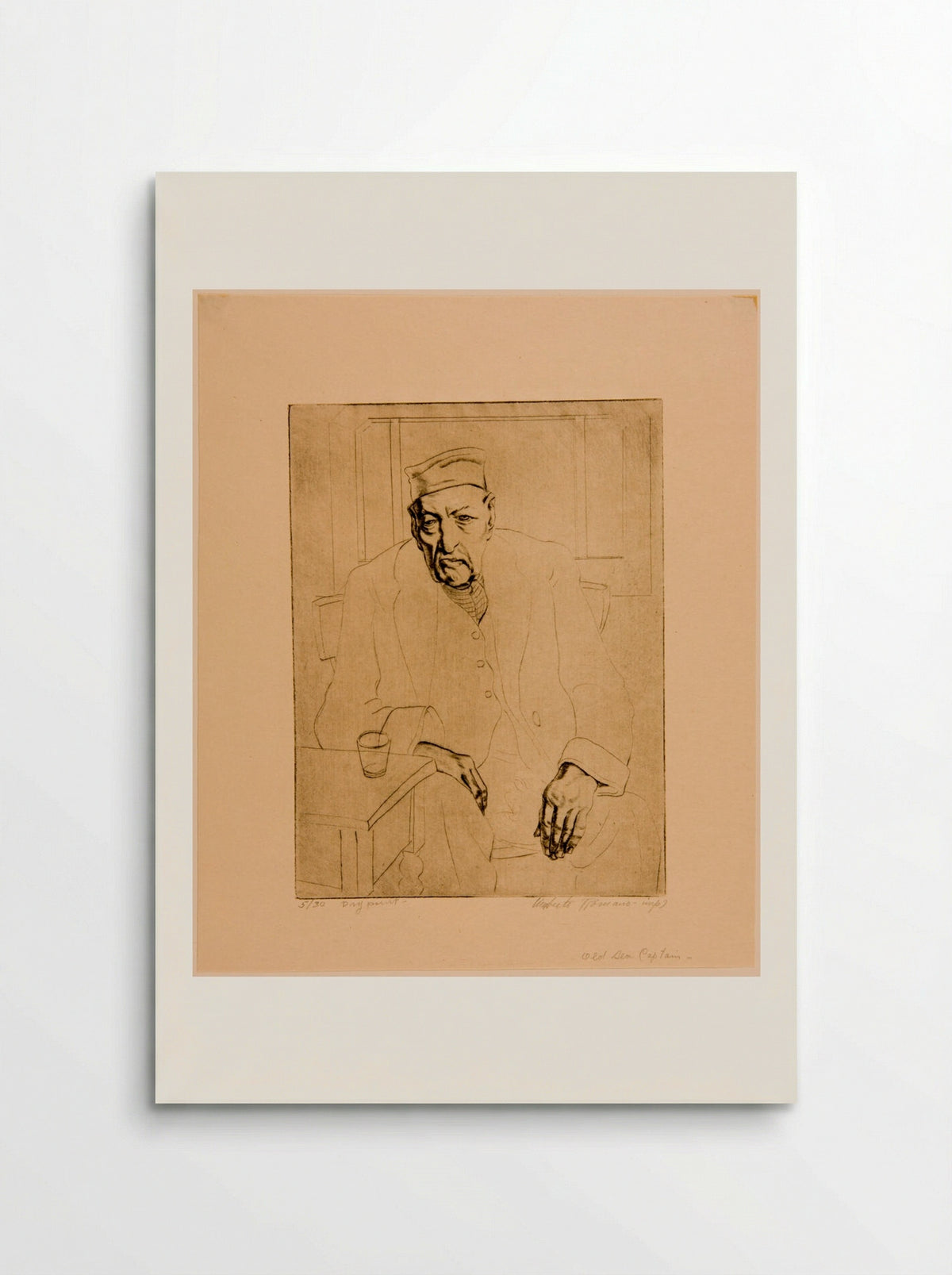 Old Sea-captain - Umberto Romano - Poster