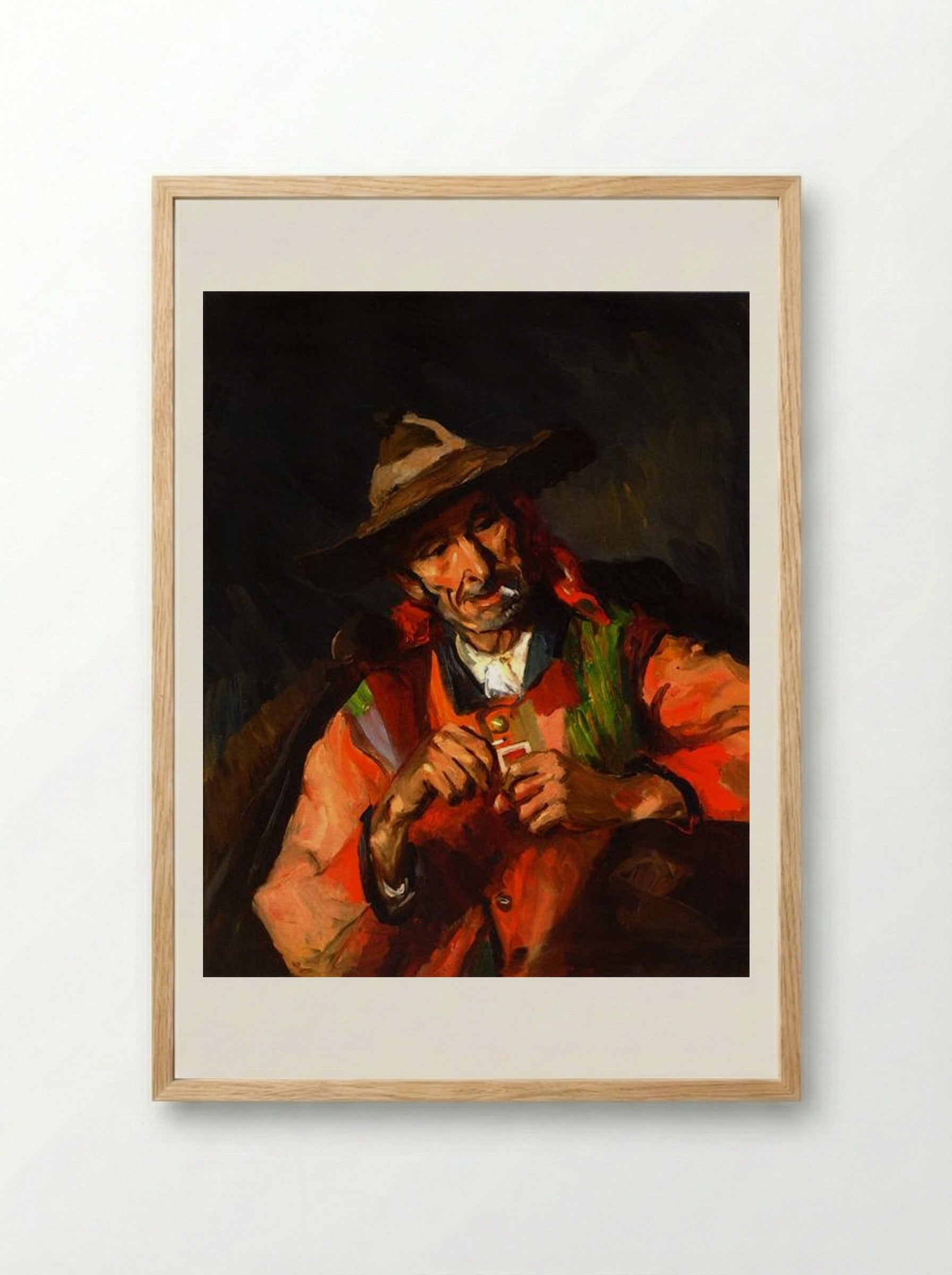 Old Spaniard - Robert Henri - Framed Print Wood