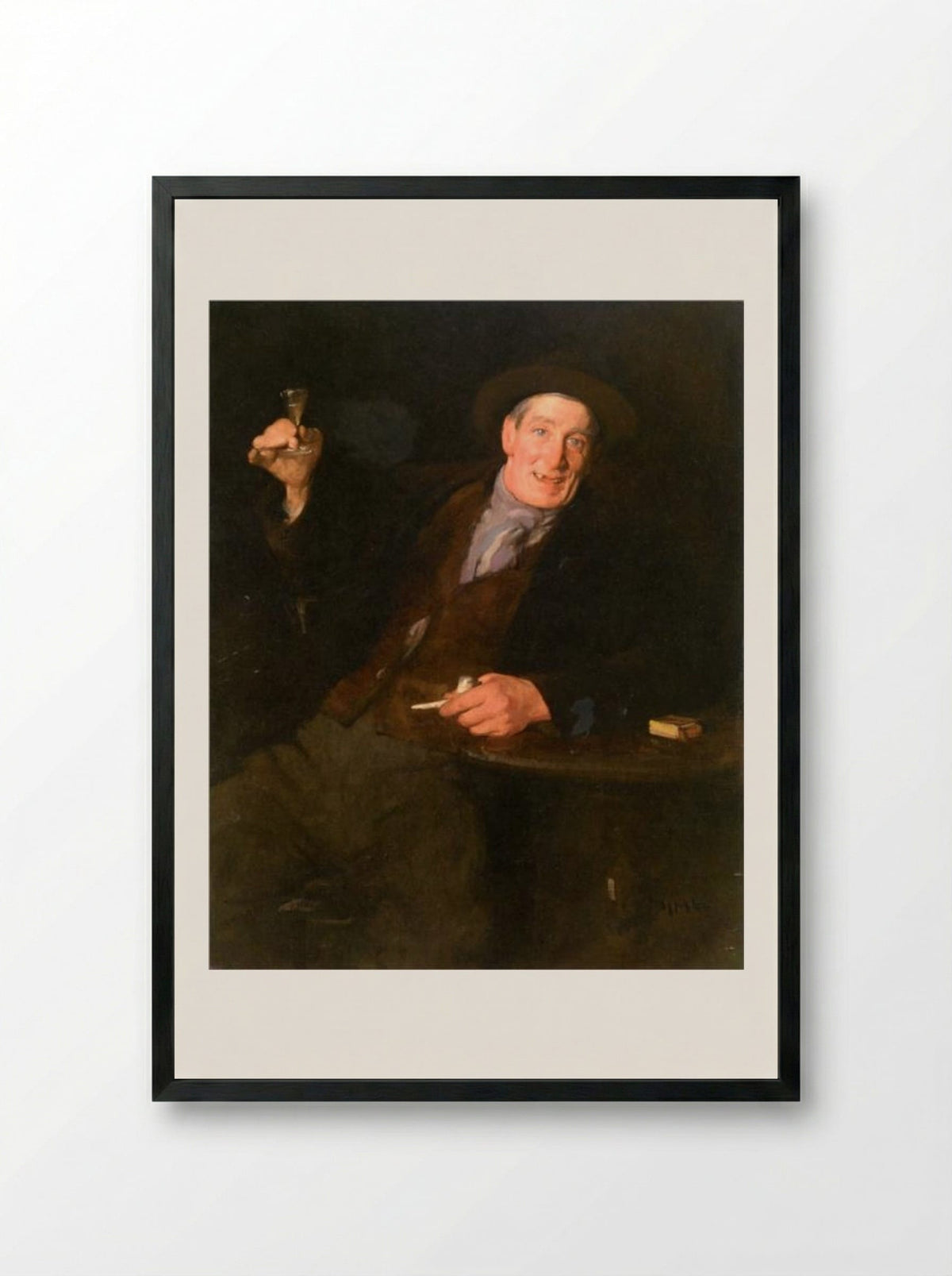 Old Tom Morris - Samuel Peploe - Framed Print Black