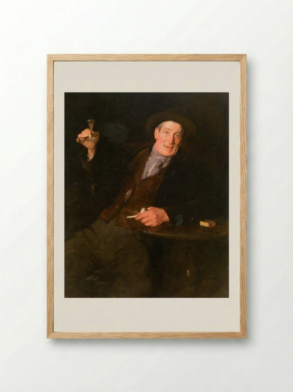 Old Tom Morris - Samuel Peploe - Framed Print Wood