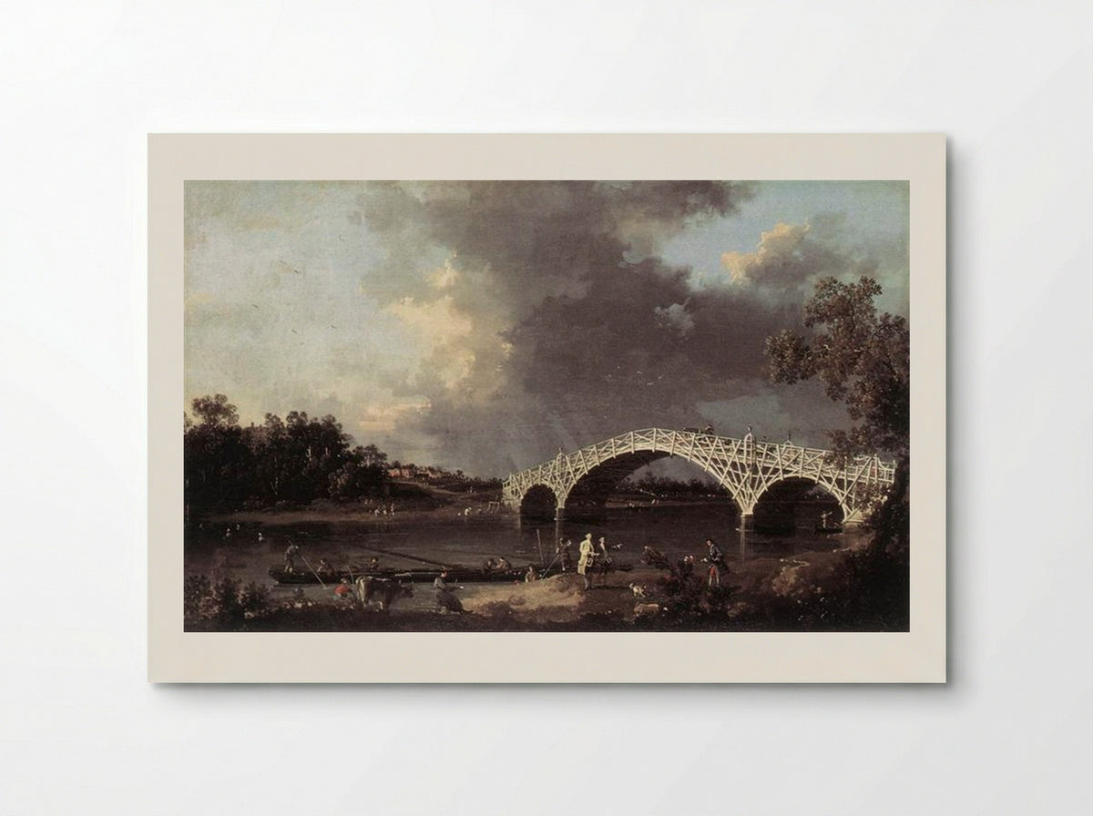 Old Walton Bridge over the Thames - Canaletto - Poster