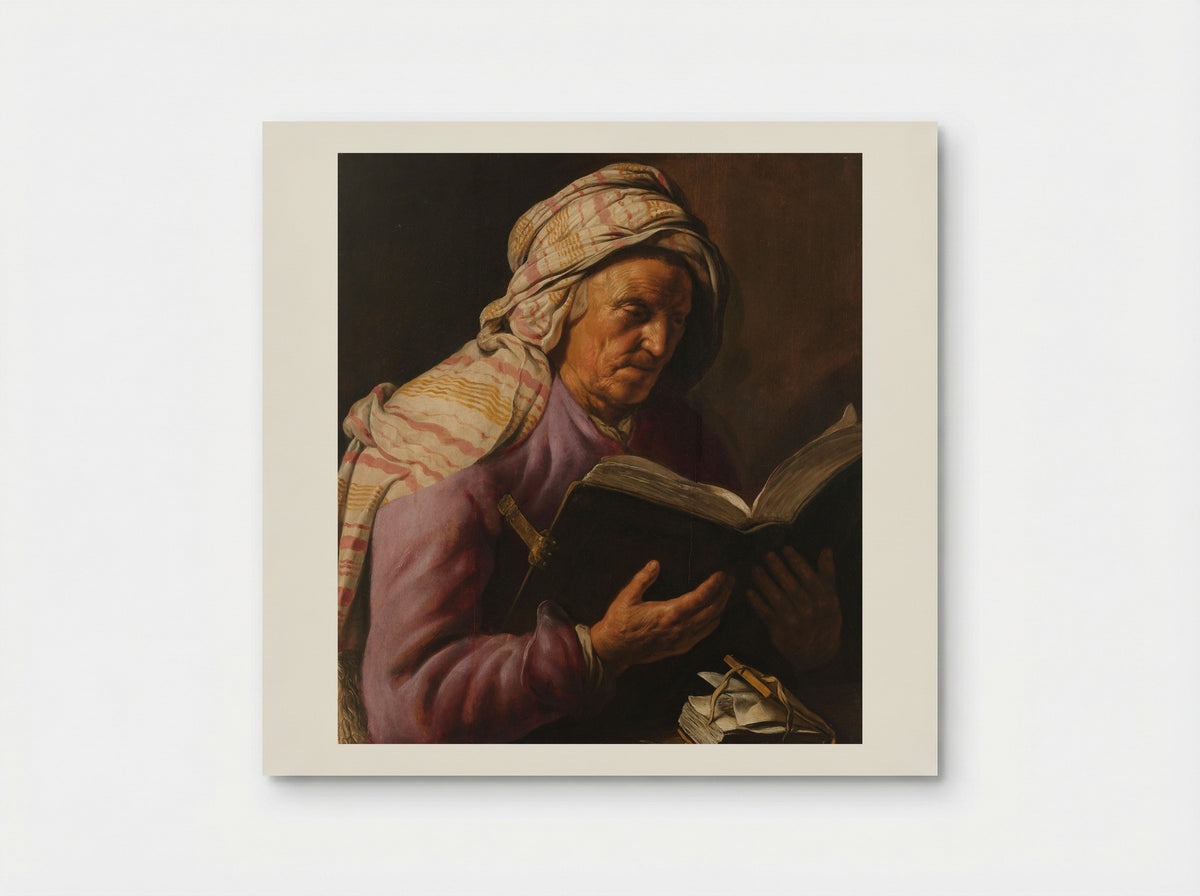 Old Woman Reading - Jan Lievens - Poster