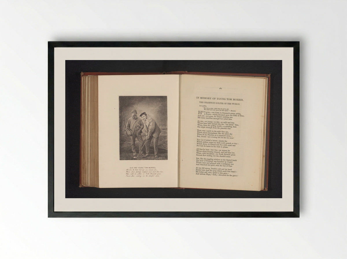 Old and Young Tom Morris - Thomas Rodger - Framed Print Black