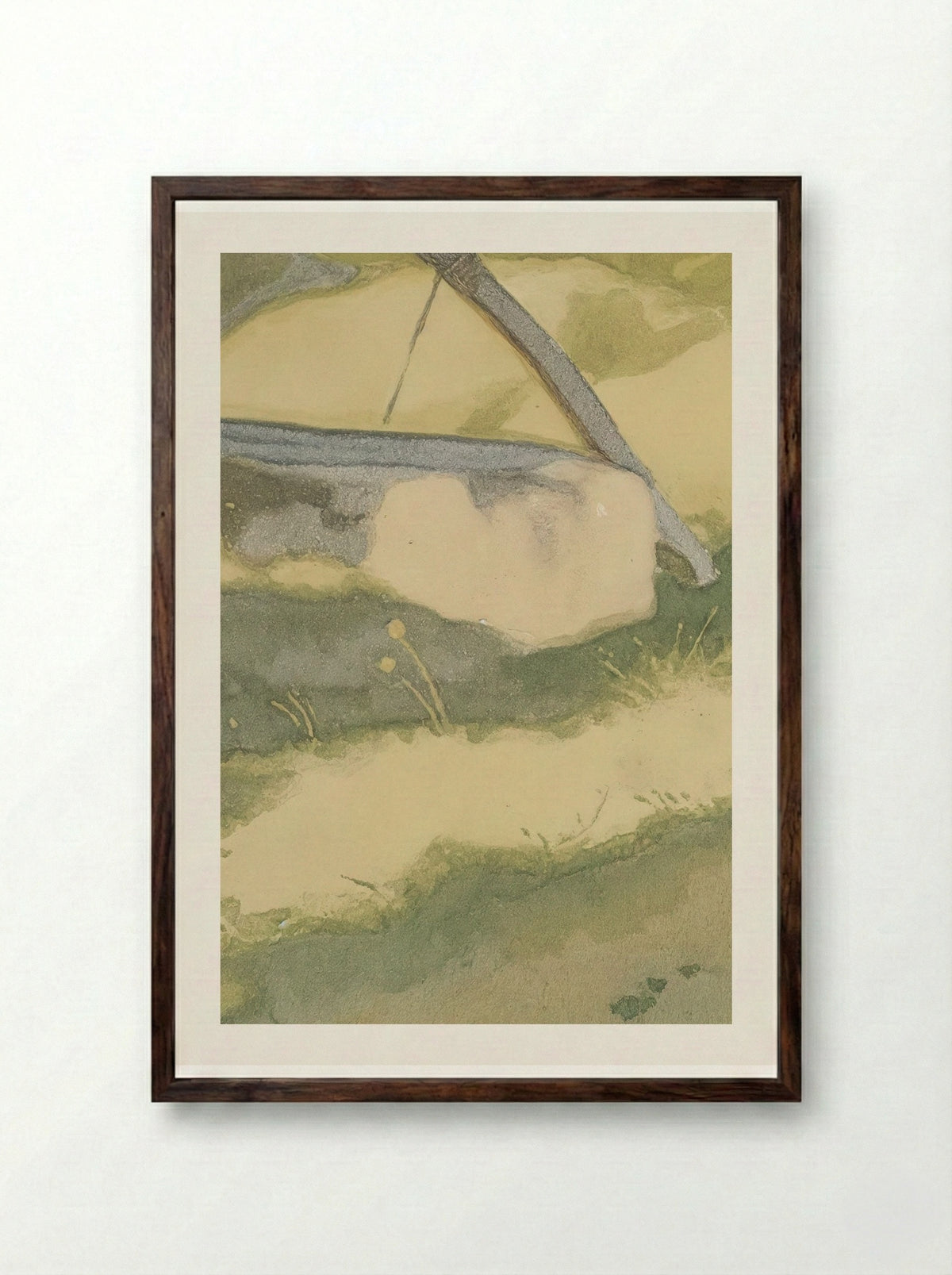 Olive Trees - Ivan Bilibin - Framed Print Dark Wood