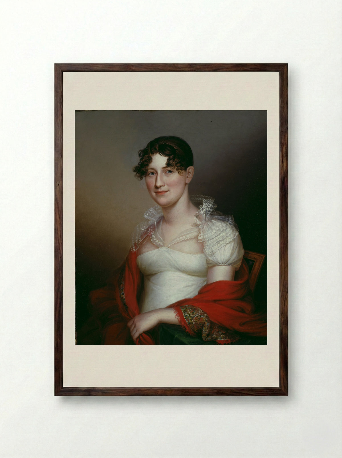 Olivia Simes Morris - James Peale - Framed Print Dark Wood