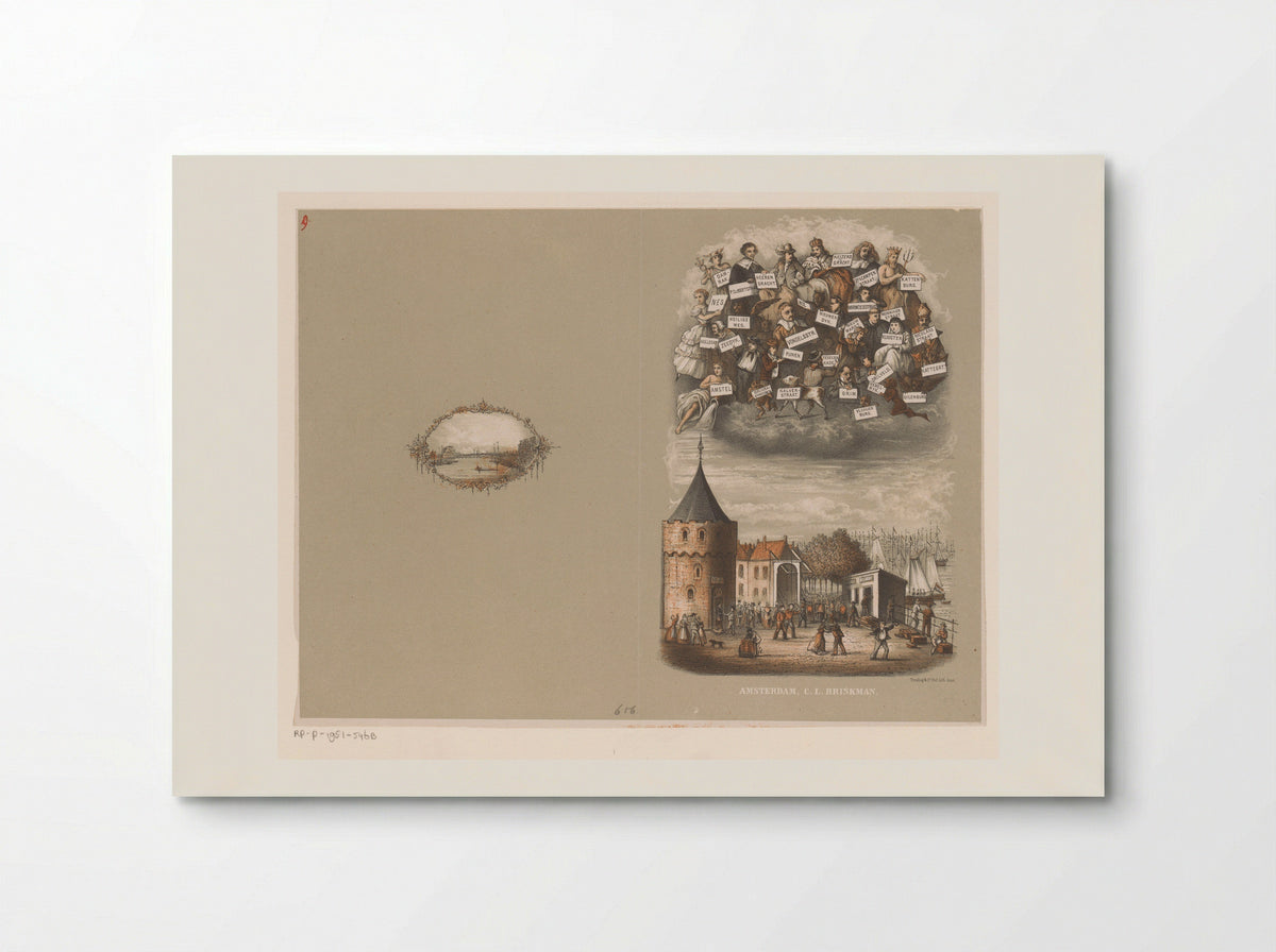 Omslag voor: Amsterdam - Johan Coenraad Leich - Poster