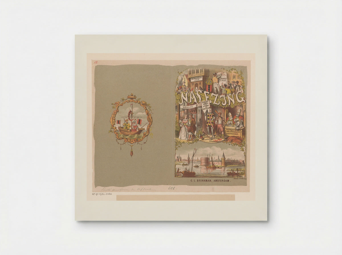 Omslag voor: Nalezing op mijn Amstelodamiana - Johan Coenraad Leich - Poster